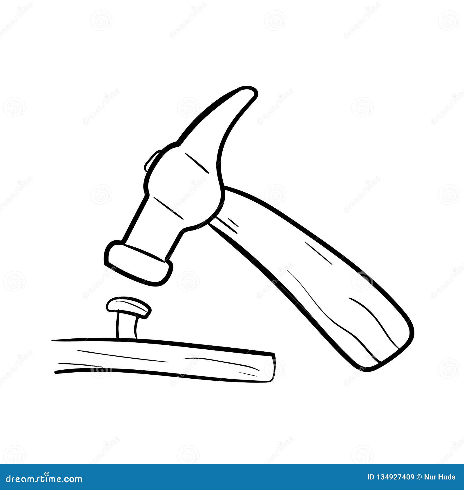 Nail Hammer Icon in Doodle Sketch Lines. Construction Tool Work Carpenter Nail Wood Stock Illustration - Illustration of black, lines: 134927409 Nail Hammer Icon in Doodle Sketch Lines. Construction Tool Work Carpenter Nail Wood Stock Illustration - Illustration of black, lines: 134927409