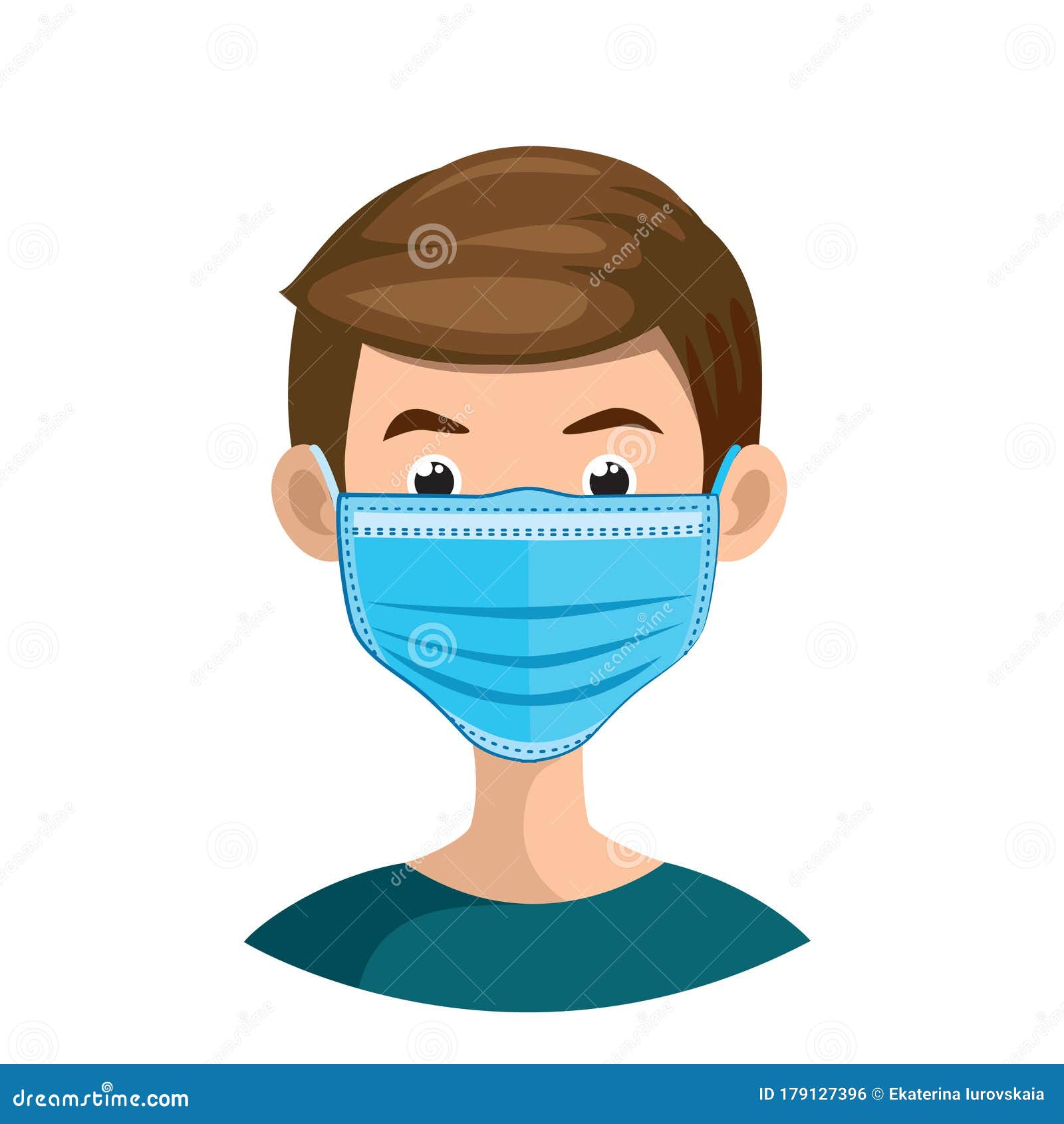 A men in protective mask stock vector. Illustration of female 179127396