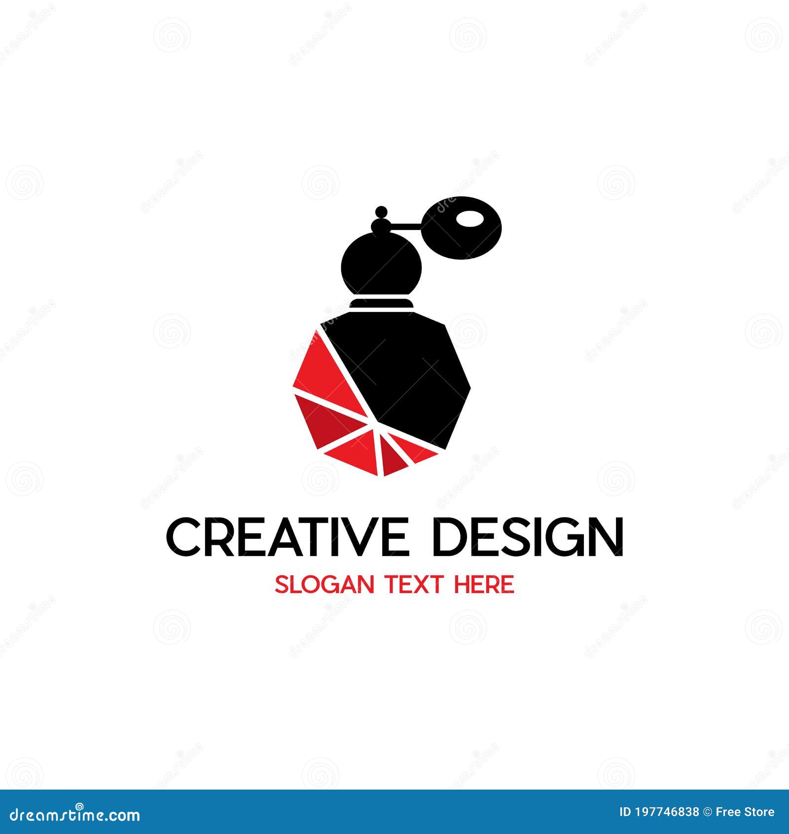 Perfume Aromatic Objective Fashion Business Modern Logo Stock Vector