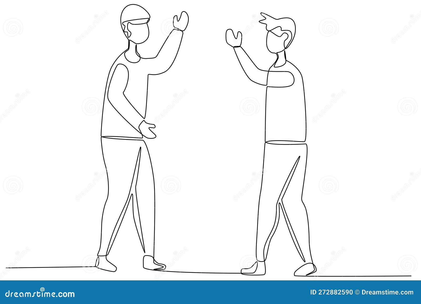 Two Friends Greet Each Other On The Street Stock Vector Illustration most-esl-courses-for-kids-and-beginner-learners-will-begin-with-lessons