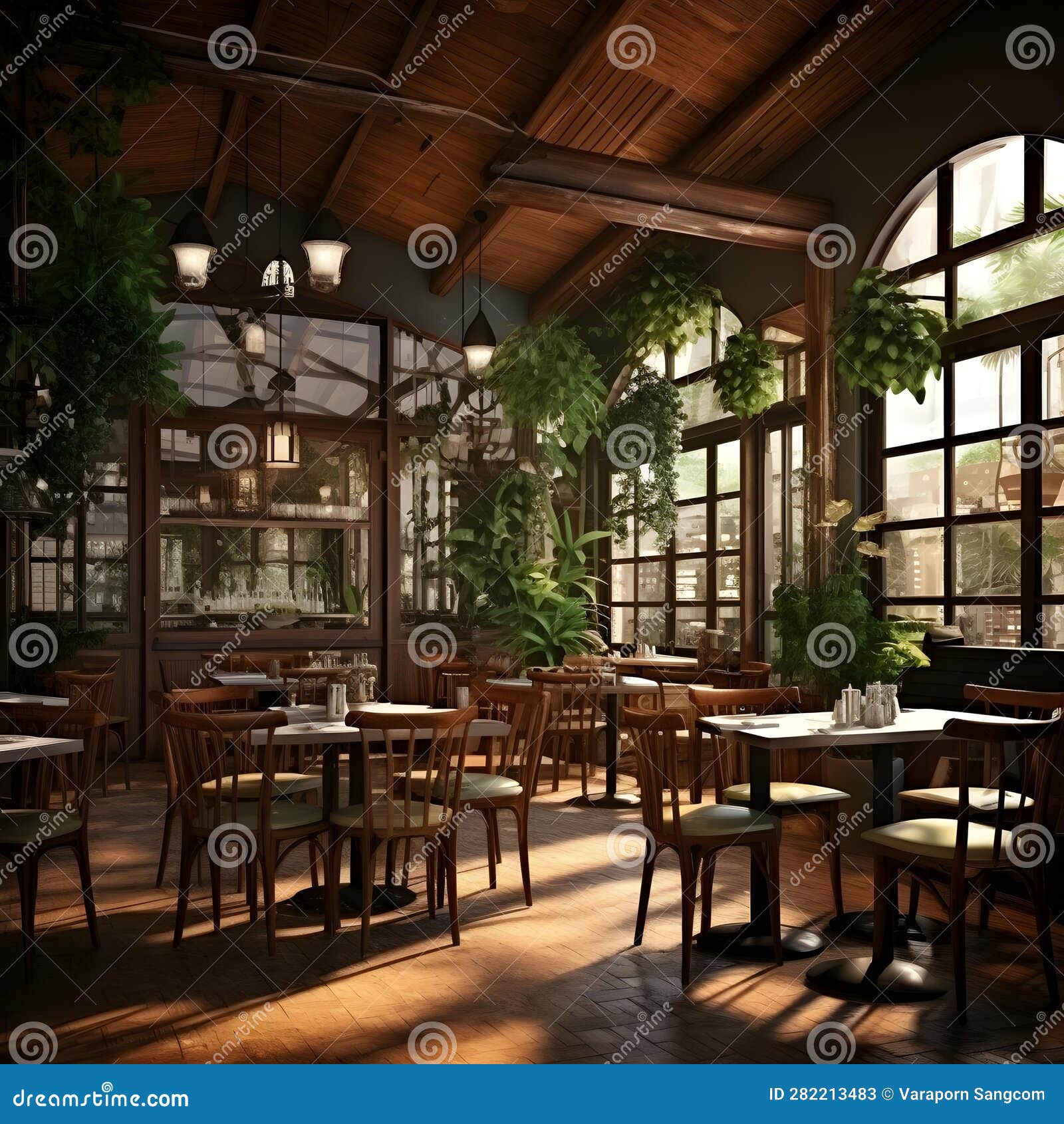 savoring delights: exploring the culinary journey at restaurant with fresh nature. ai generated