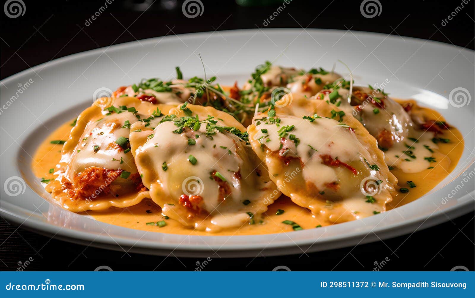 Delicious Lobster Ravioli, Homemade Italian Pasta Pockets, Food