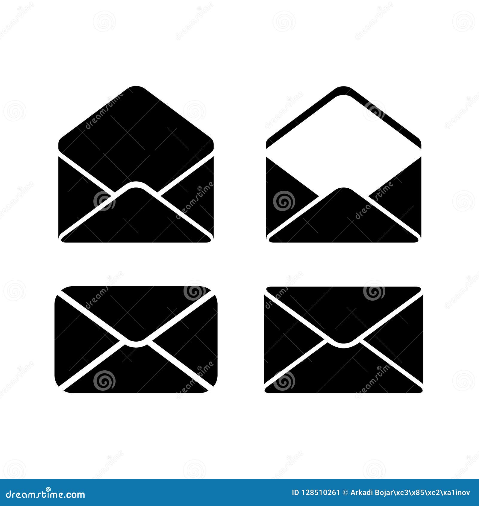 Download Envelope vector icon stock vector. Illustration of contact ...