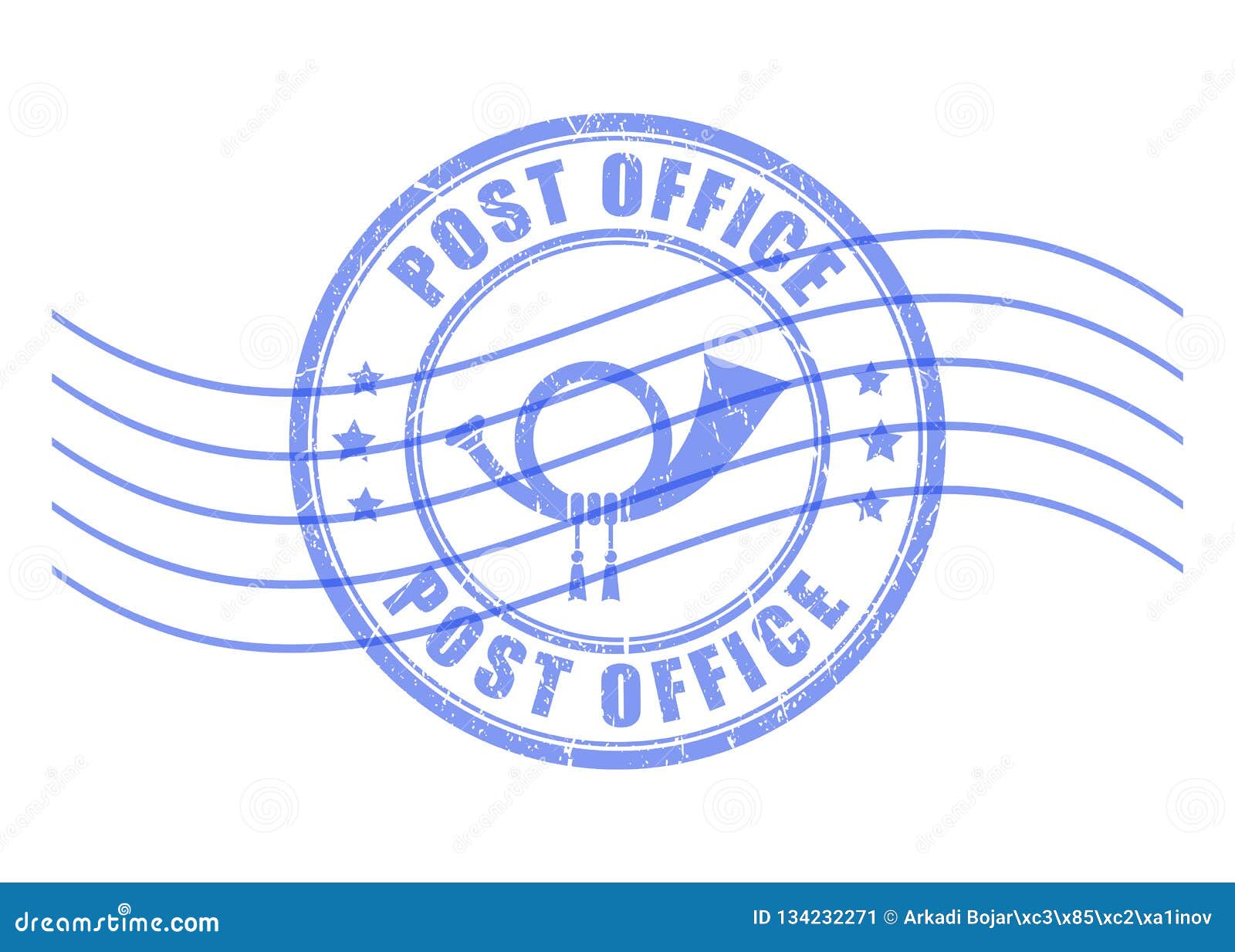 Post office stamp stock vector. Illustration of mailings - 134232271