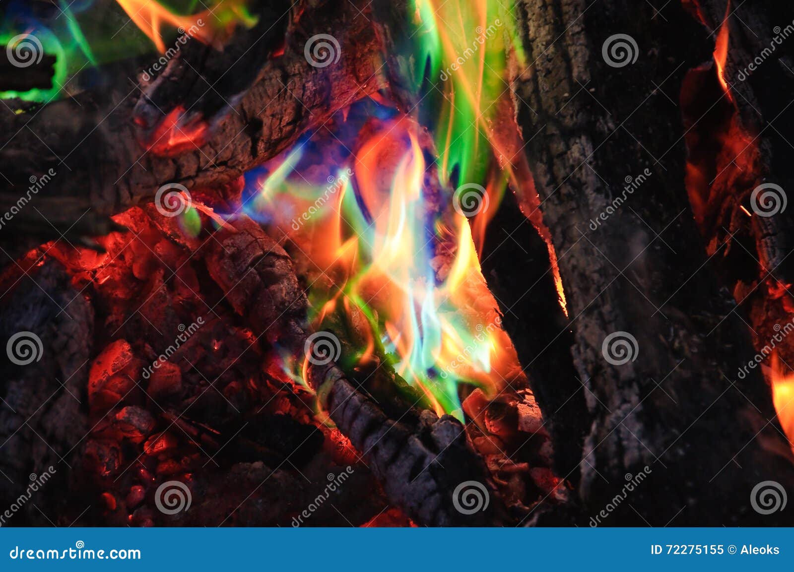 Unusual green flame stock image. Image of heat, danger 72275155