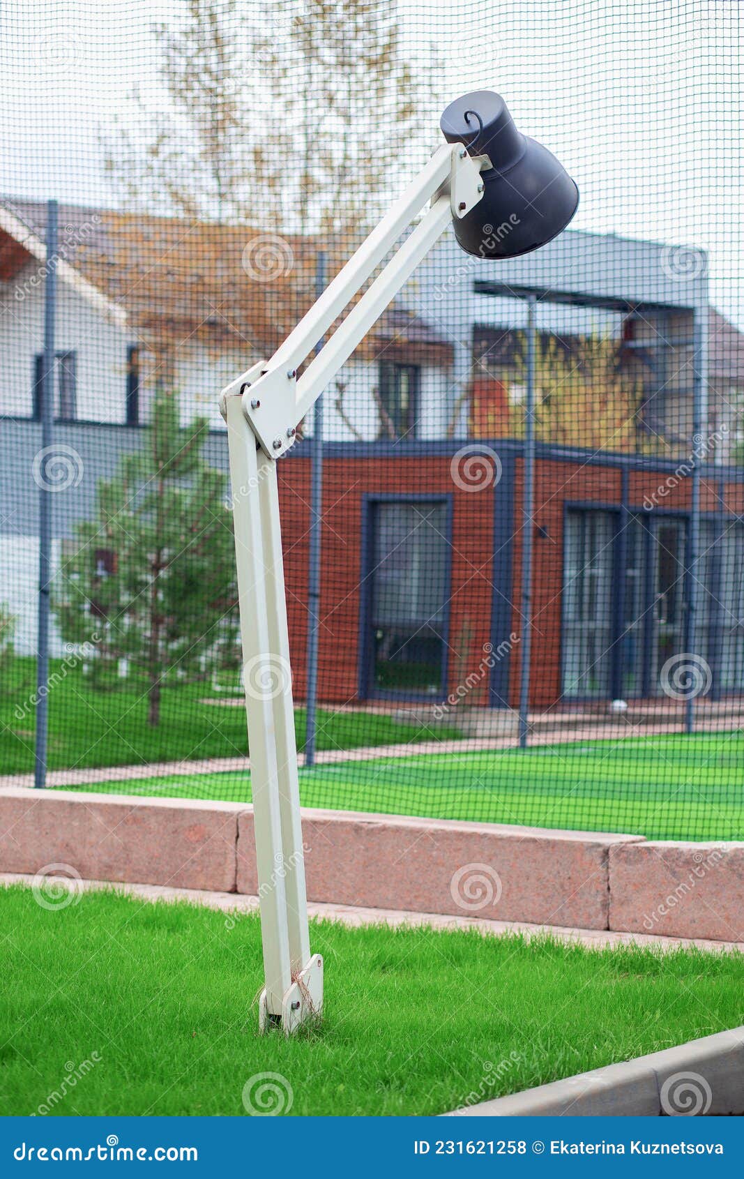 Unusual Street Lamp in the Form of a Table Lamp Stock Photo Image of