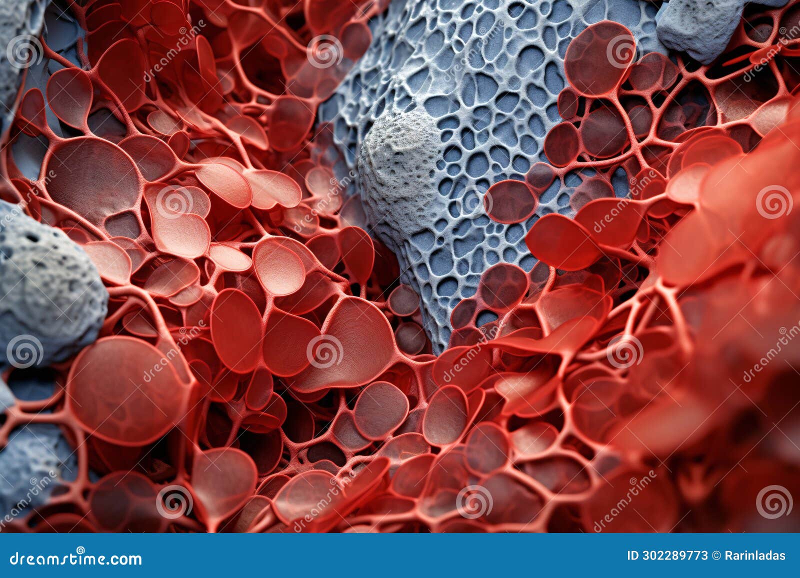 Unveiling the Intricate World of Liver Cells, a Stunning Electron 
