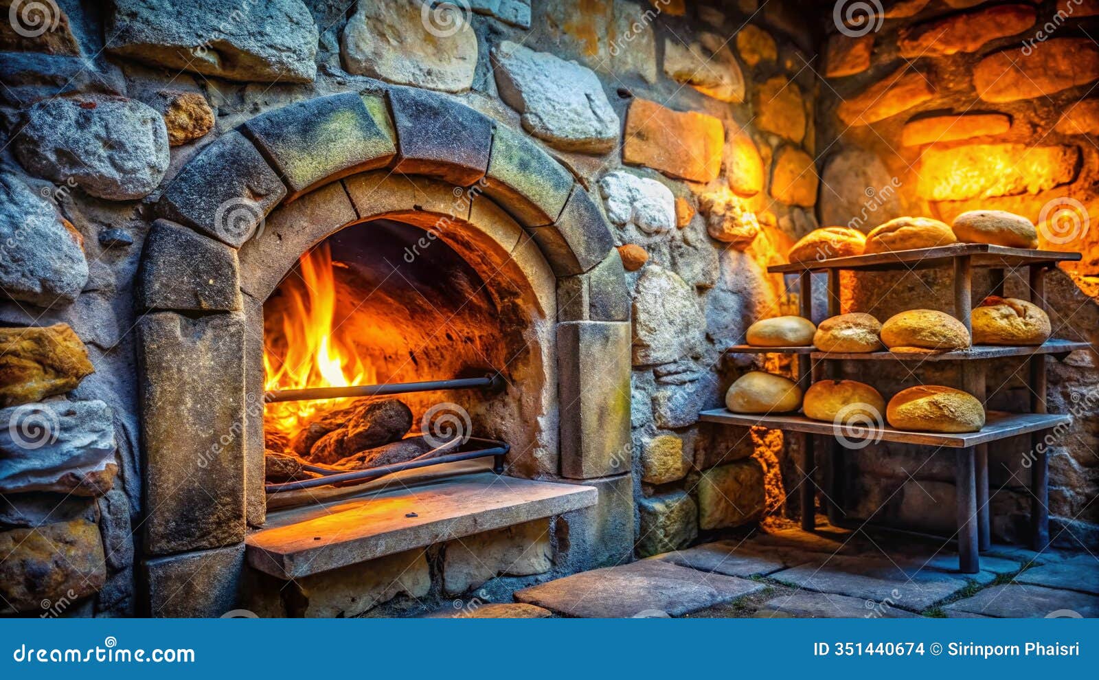 unveiling a timeless treasure a frontfacing view of an ancient stone bread oven a testament to rustic baking
