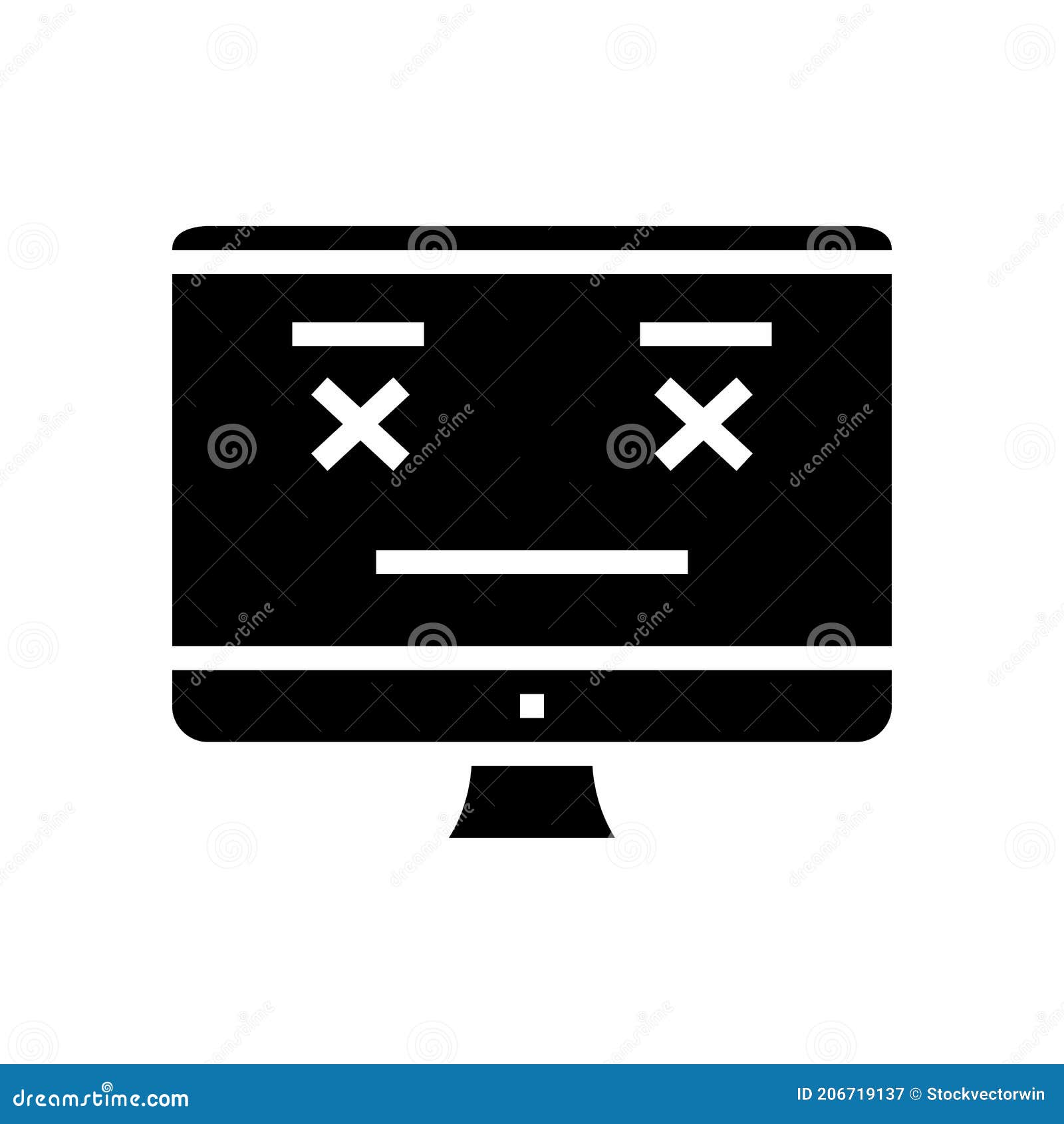 unworked web site glyph icon  
