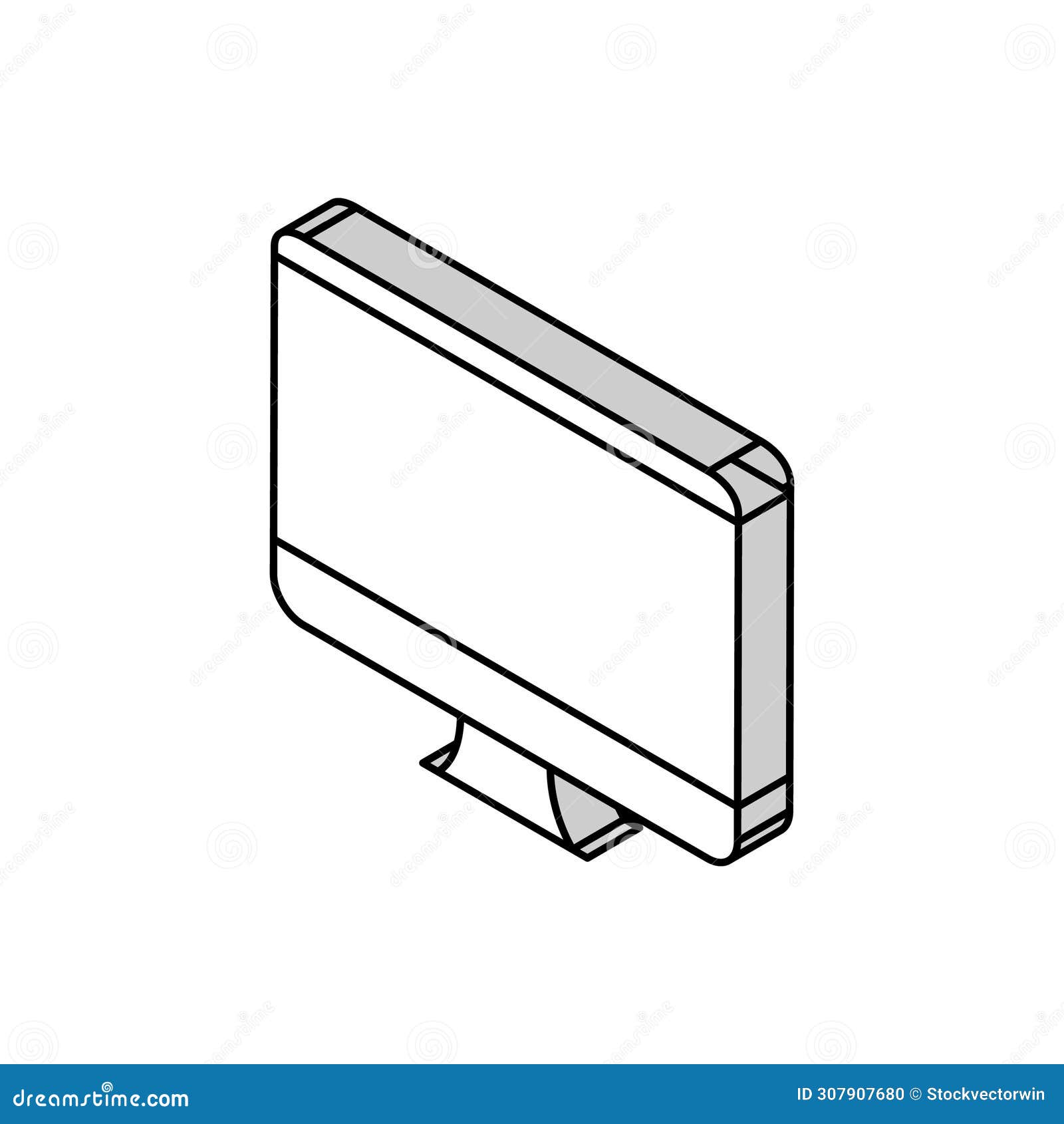 unworked web site isometric icon  