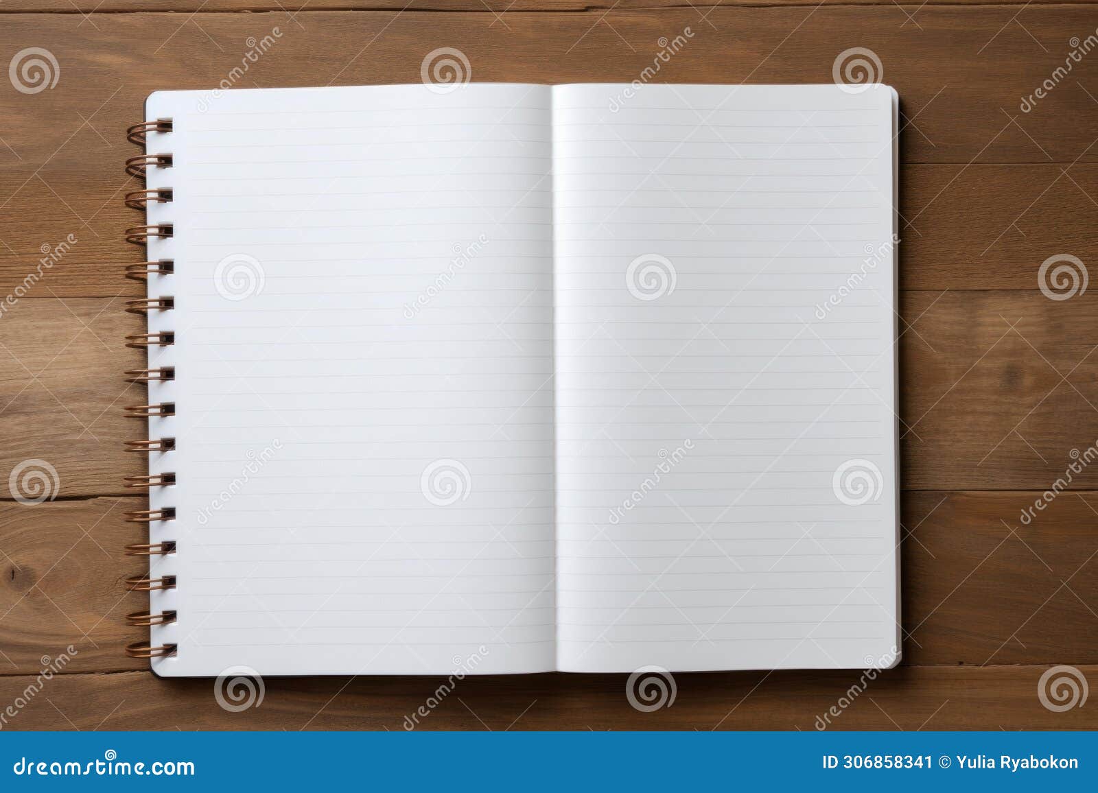 unwritten open notebook blank pen closeup. generate ai