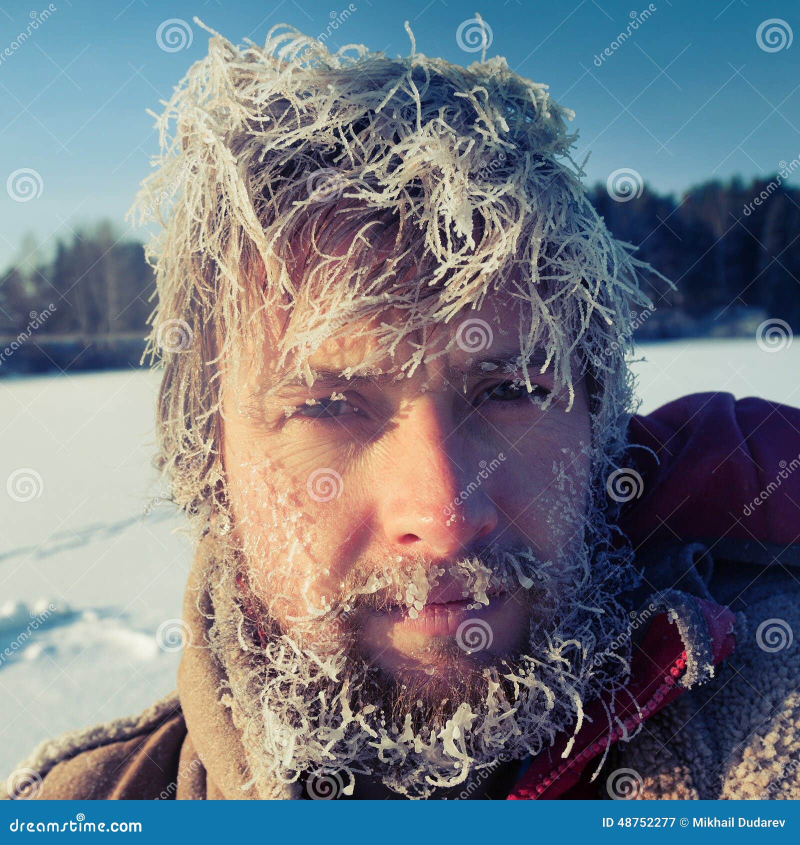 Uomo Congelato Immagine Stock Immagine Di Testa Congelamento 48752277