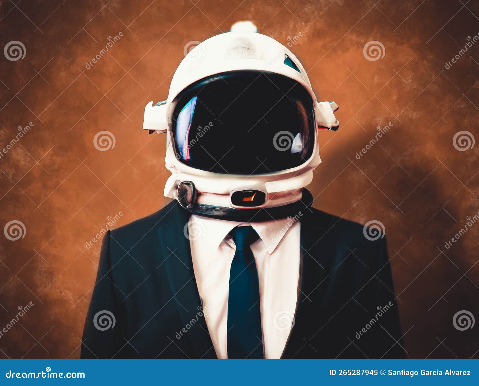 Uomo D'affari Con Il Casco Dell'astronauta. Creato Con Intelligenza  Artificiale. Futuristico Concetto Di Business Elegante. Vernic Immagine  Stock - Immagine di futuristico, cyberpunk: 265287945