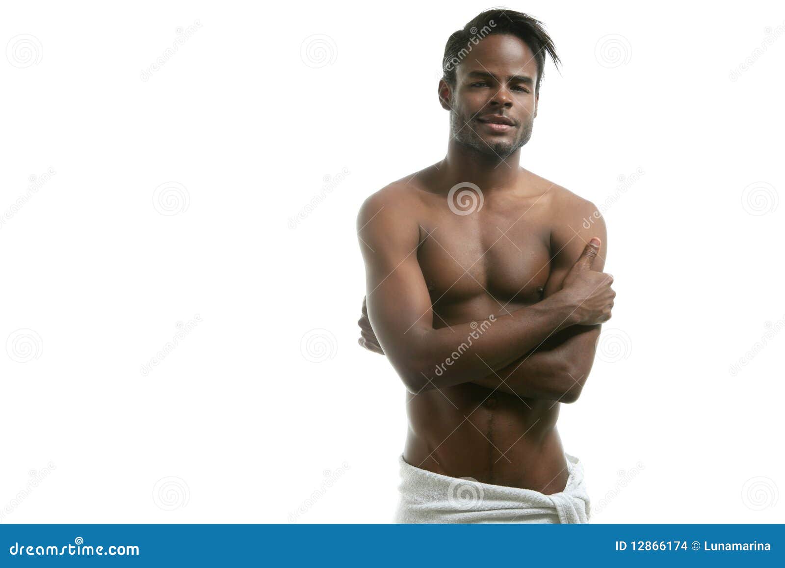 Uomo Sexy Del Nero Nudo Del Torso Dell'afroamericano Fotografia Stock -  Immagine di bello, isolato: 12866174