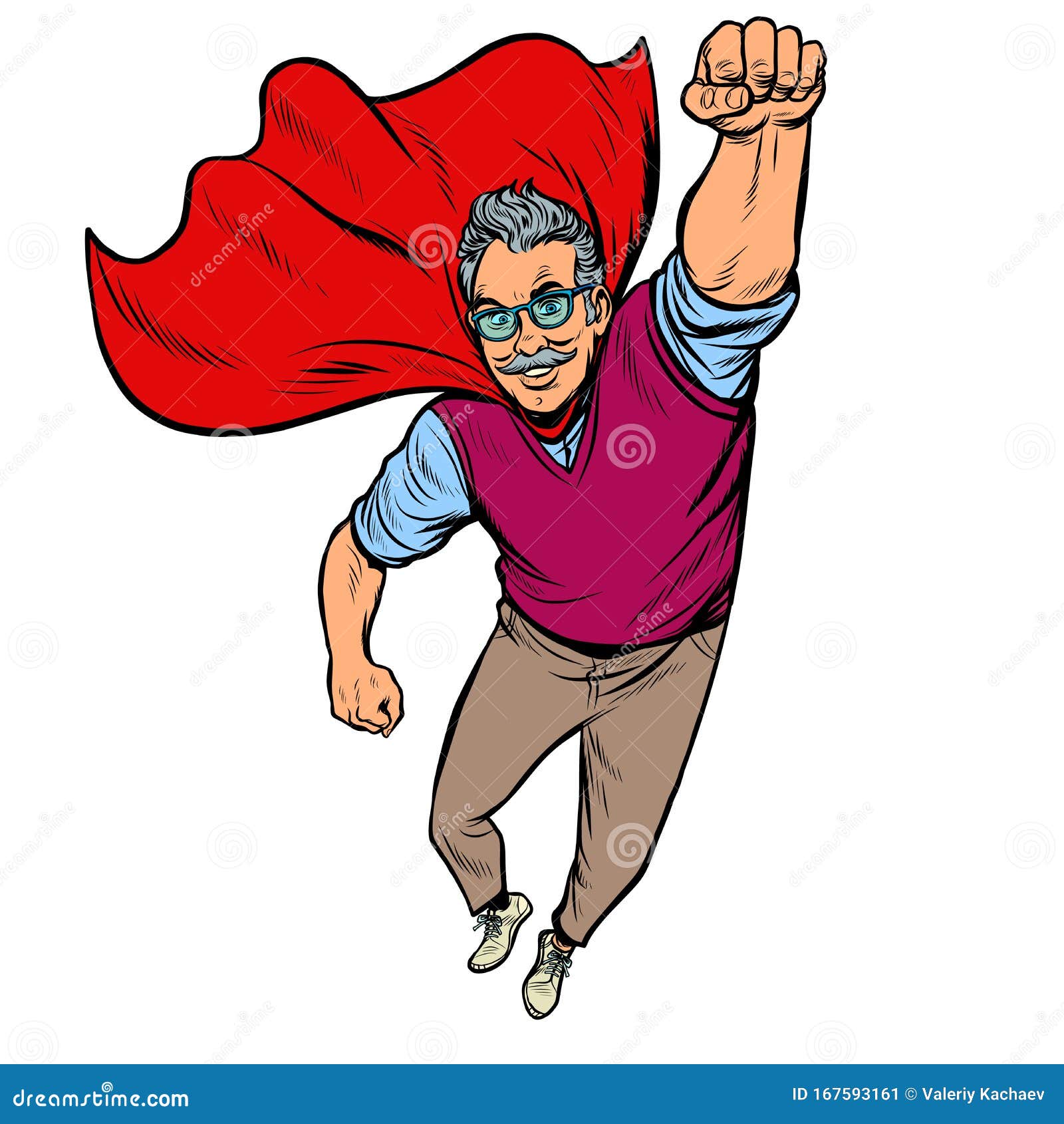 Uomo: Supereroe in Pensione Salute E Longevità Degli Anziani Illustrazione  Vettoriale - Illustrazione di maschio, maturo: 167593161