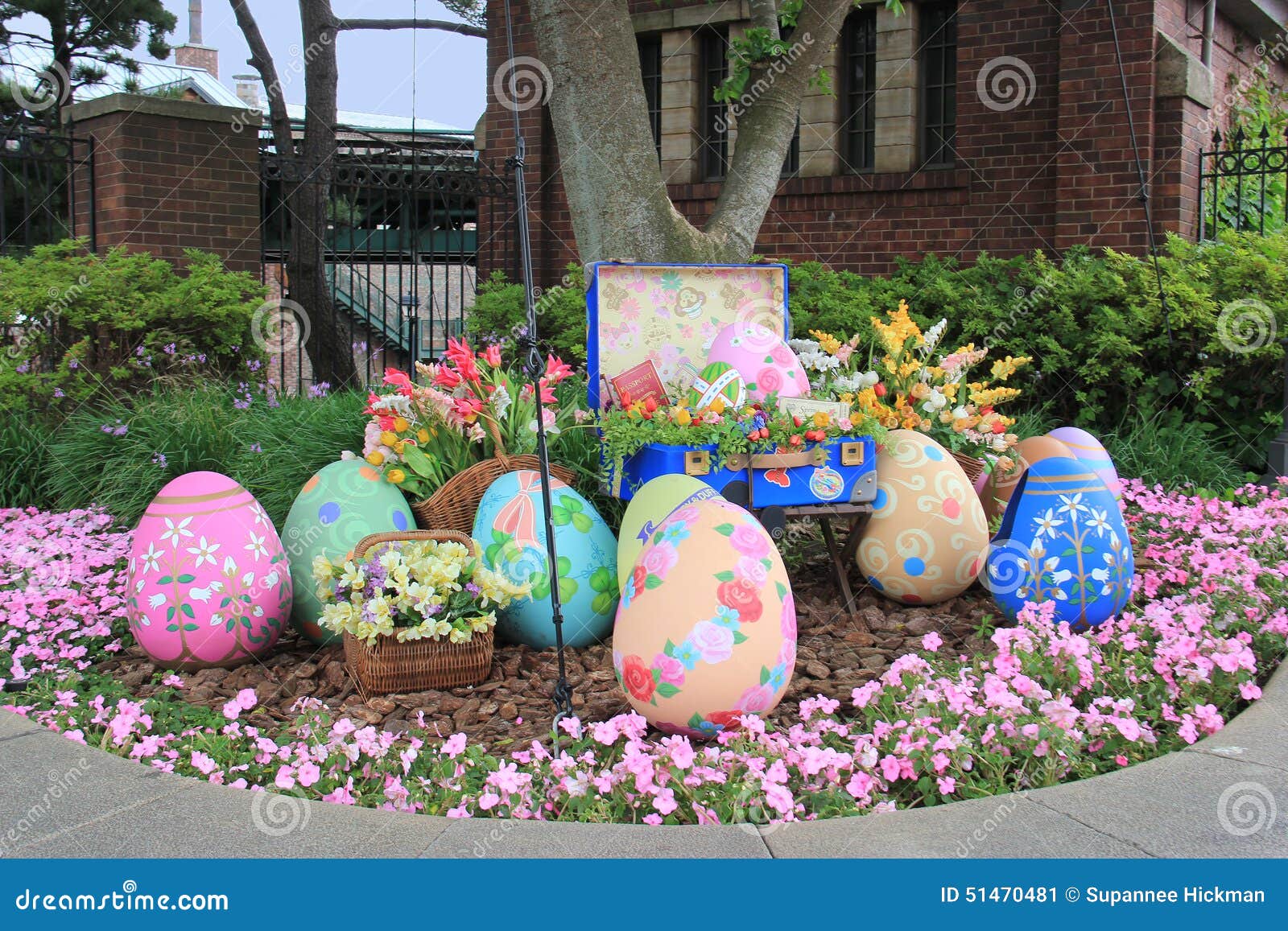 Sfondo Fotografico Pasqua | Prato Verde, Uova E Coniglietti | 2,1x1,5 M Per Feste E Compleanni - Foto 3