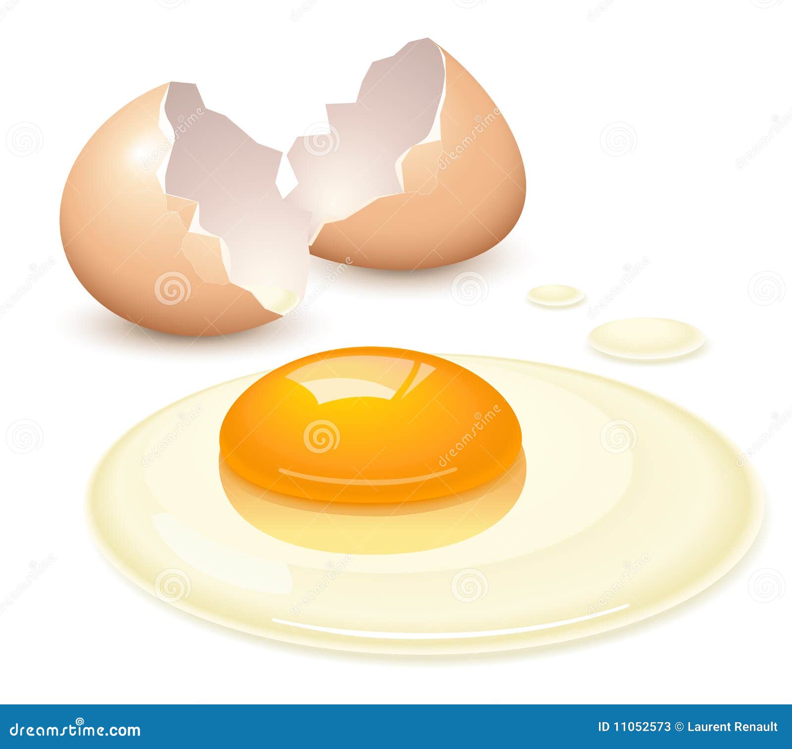 Uovo rotto Fotografie Stock