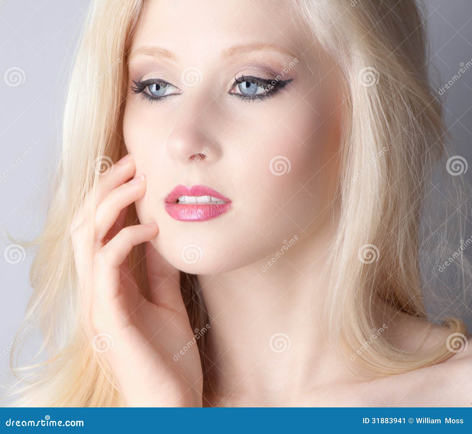 Up Close Beauty stock image. Image of woman, blonde, cosmetic - 31883941