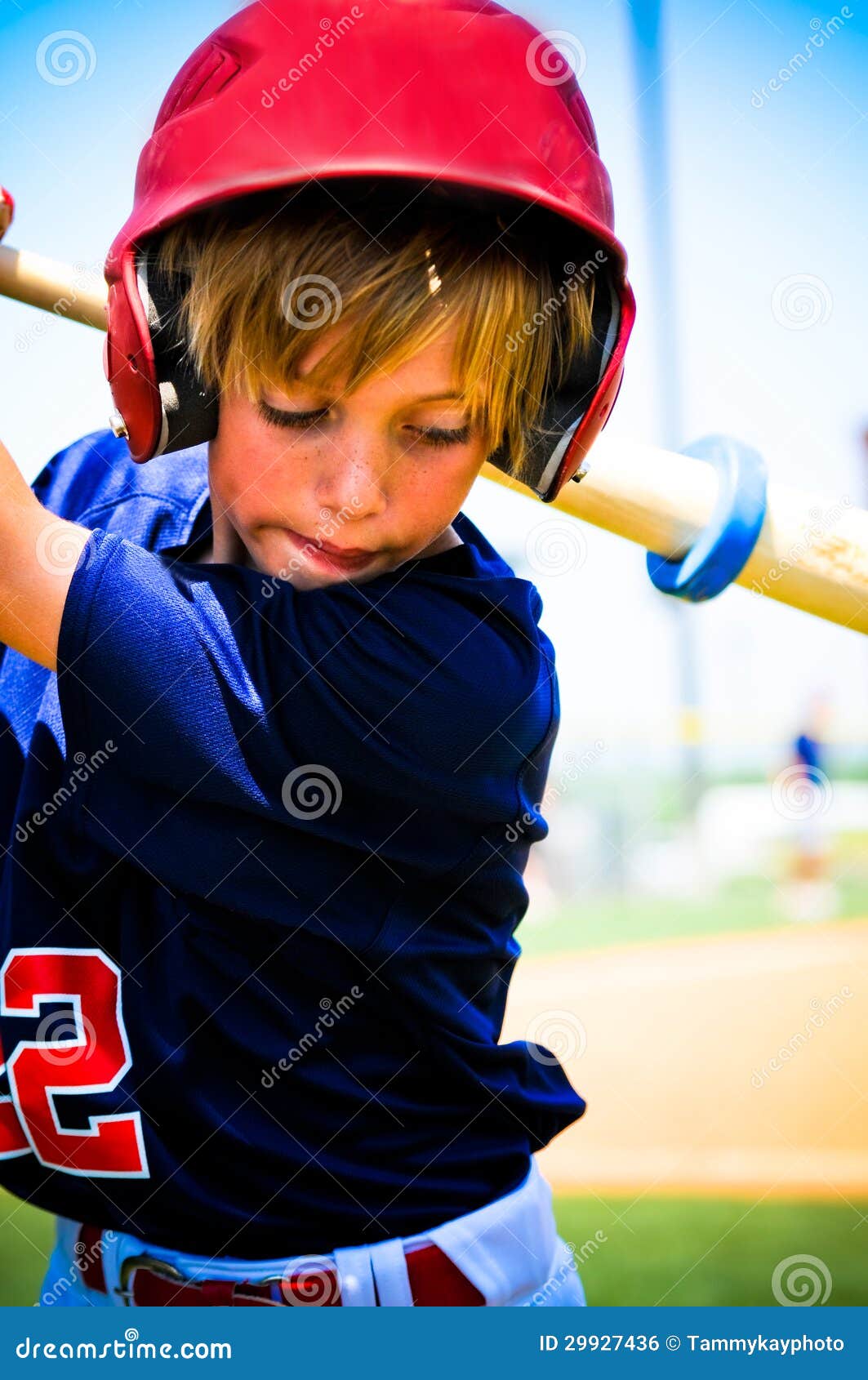 Baseball boy swinging bat stock photo. Image of athlete 29927436