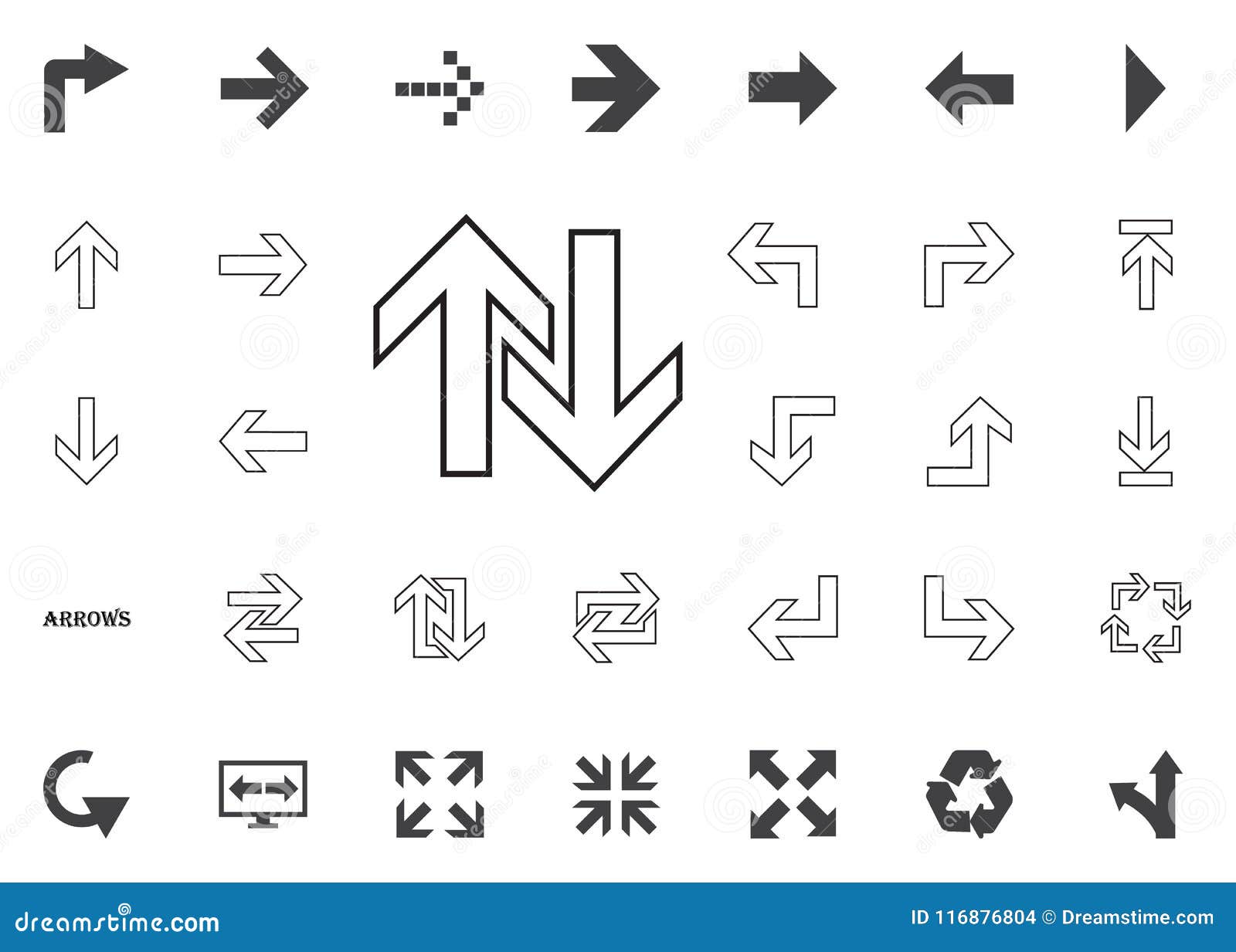 Up And Down Arrows Icon Arrow Illustration Icons Set Stock Illustration Illustration Of Abstract Growth
