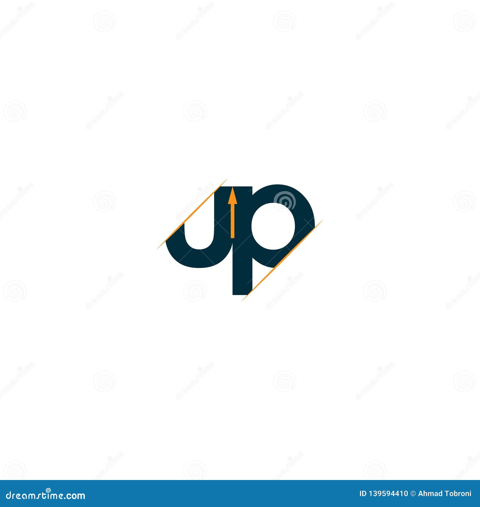 Up Logo Vector Template Design Illustration Stock Illustration