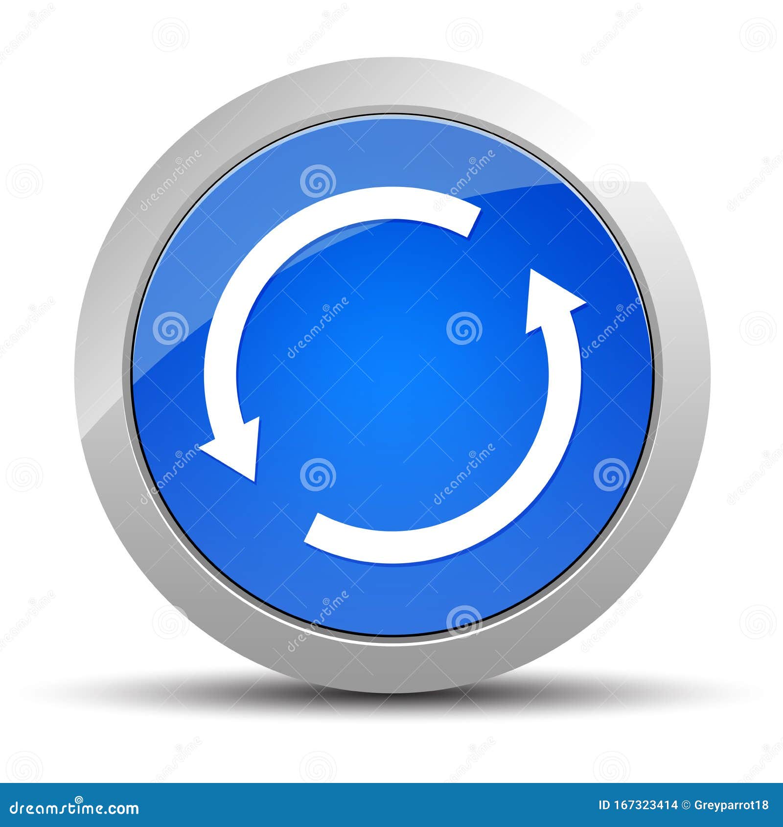 Update Arrow Icon Blue Round Button Illustration Stock Update Arrow Icon Blue Round Button Illustration Stock