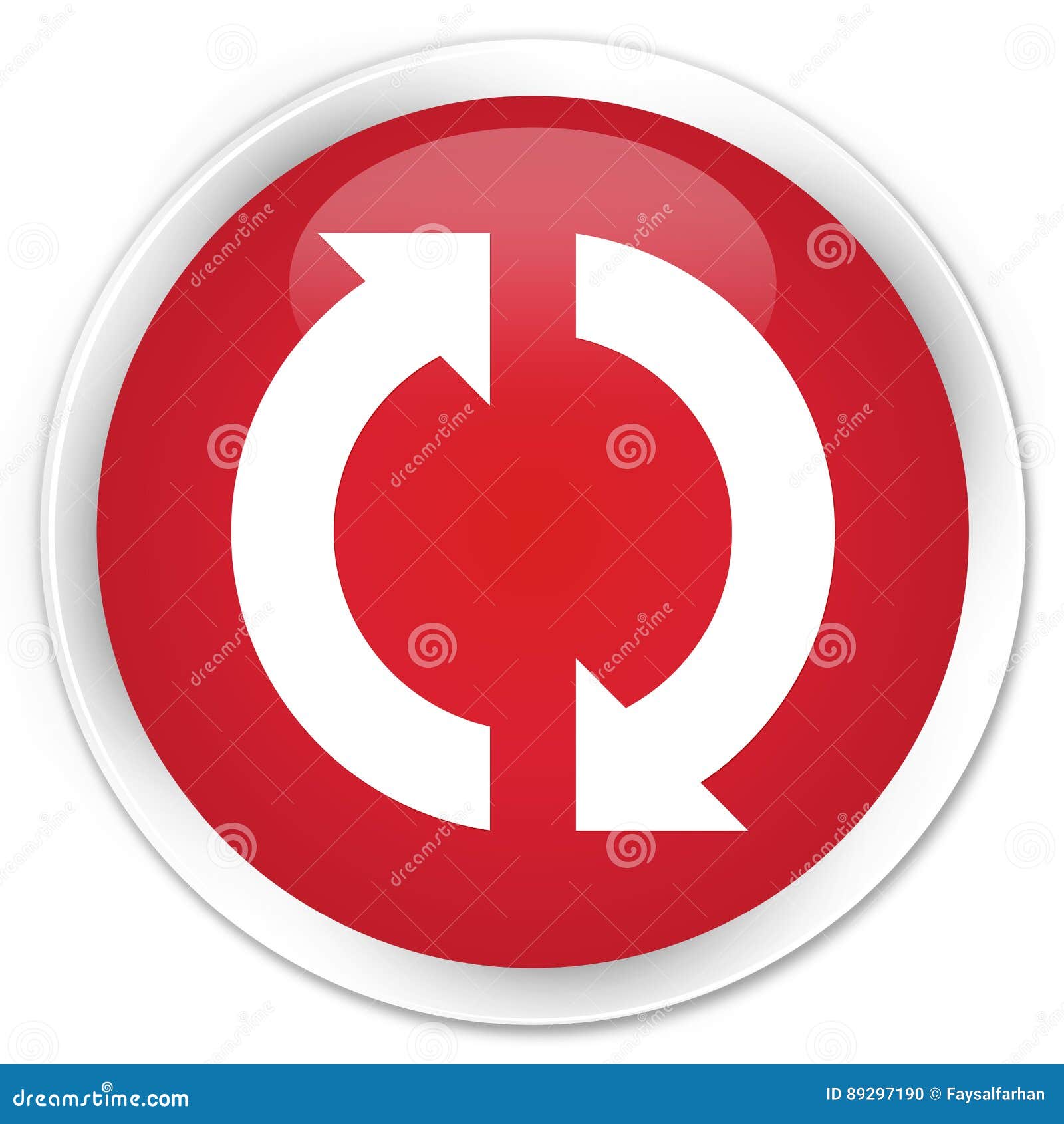 Update Icon Premium Red Round Button Stock Illustration Update Icon Premium Red Round Button Stock Illustration