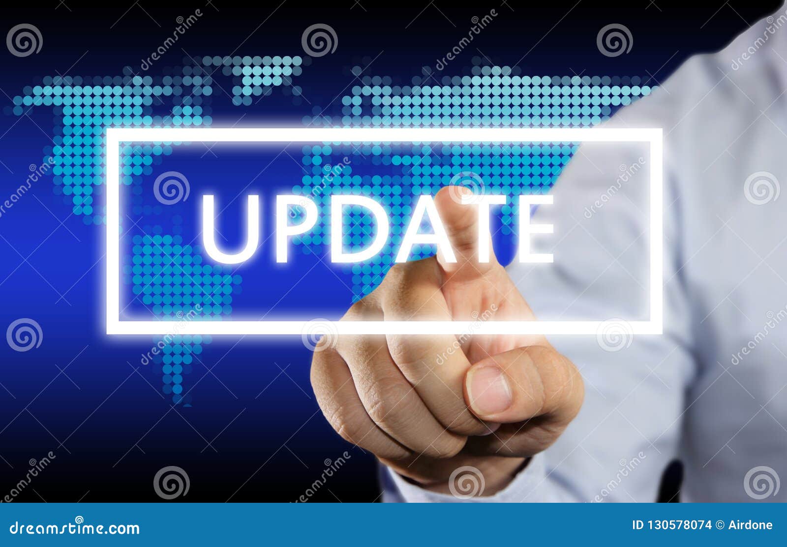 Update, Motivational Business Words Quotes Concept Stock Photo - Image