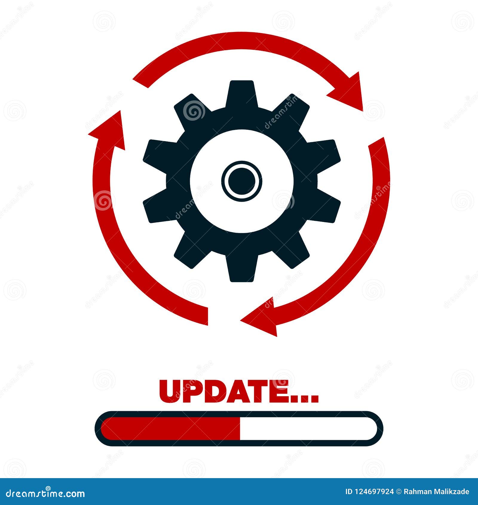 Update Software Upgrade Icon With A Laptop Cartoon Vector