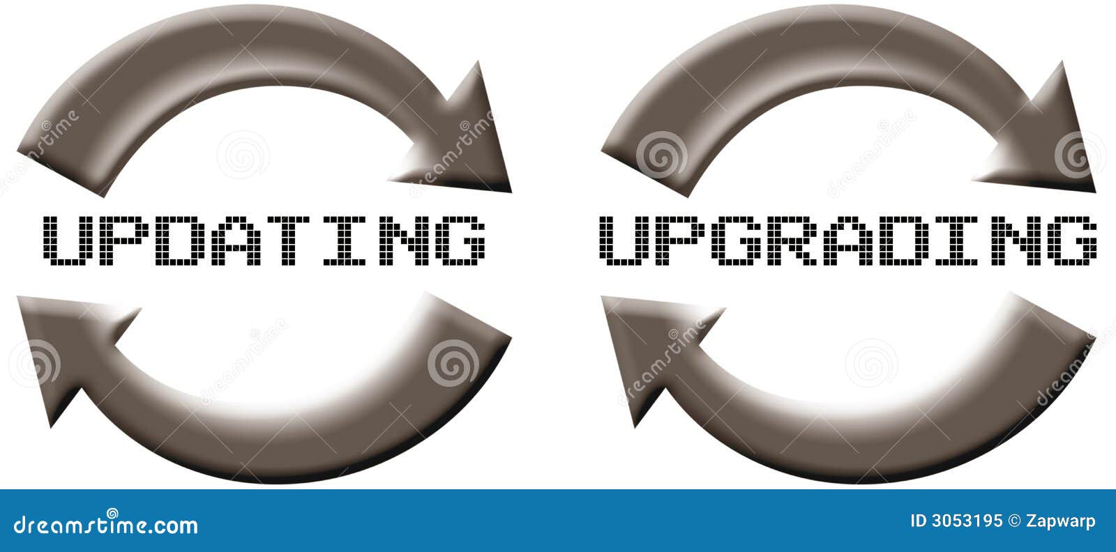 Updating Or Upgrading Process Icon With Progress Bar Or Synchronize