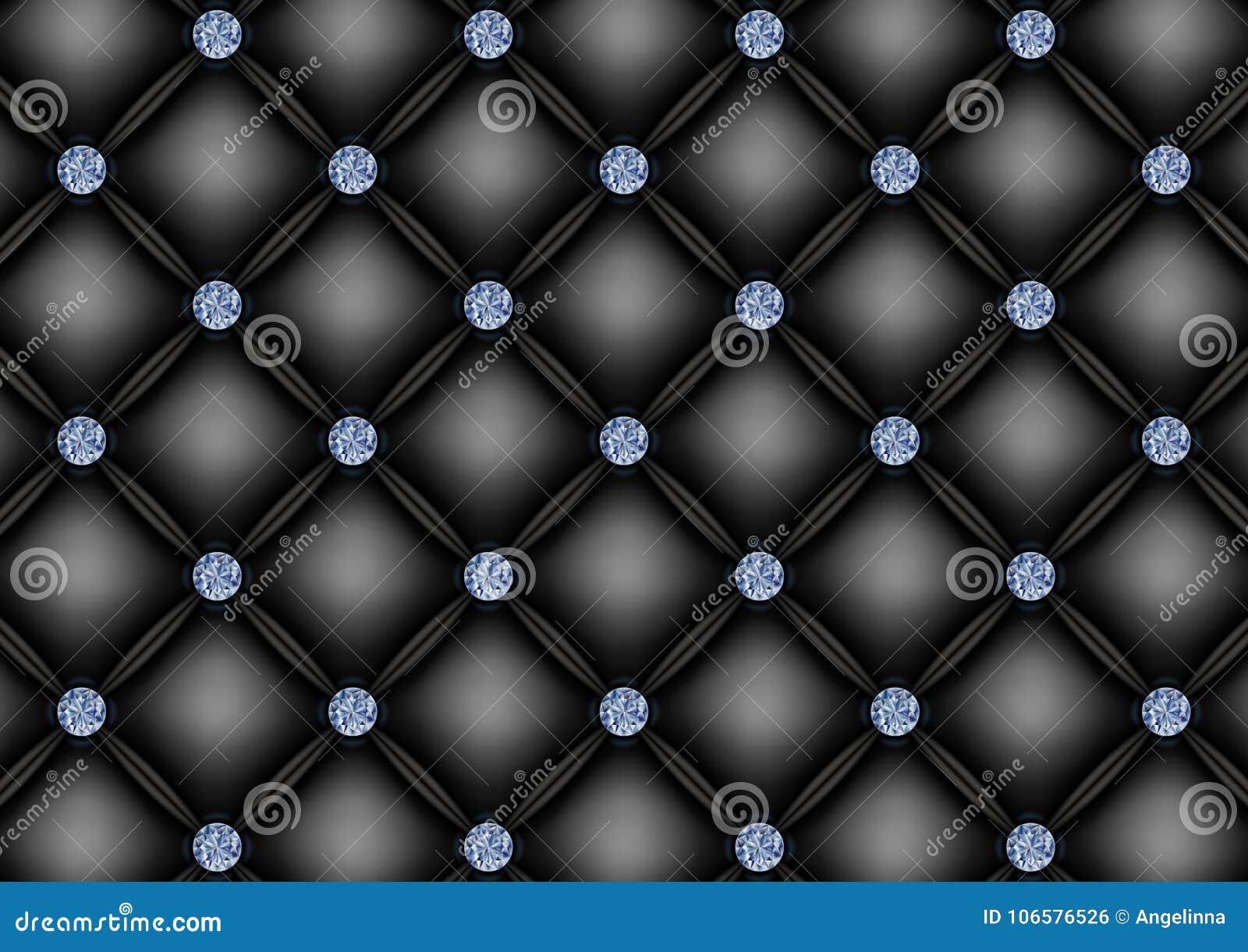 Upholstery Background with Diamond Buttons Stock Vector Illustration of diamond, graphic