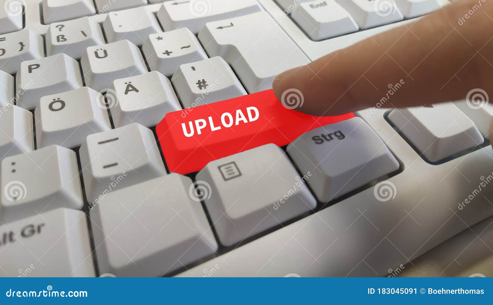 Upload Button on a Computer Keyboard. Stock Image Image of detail