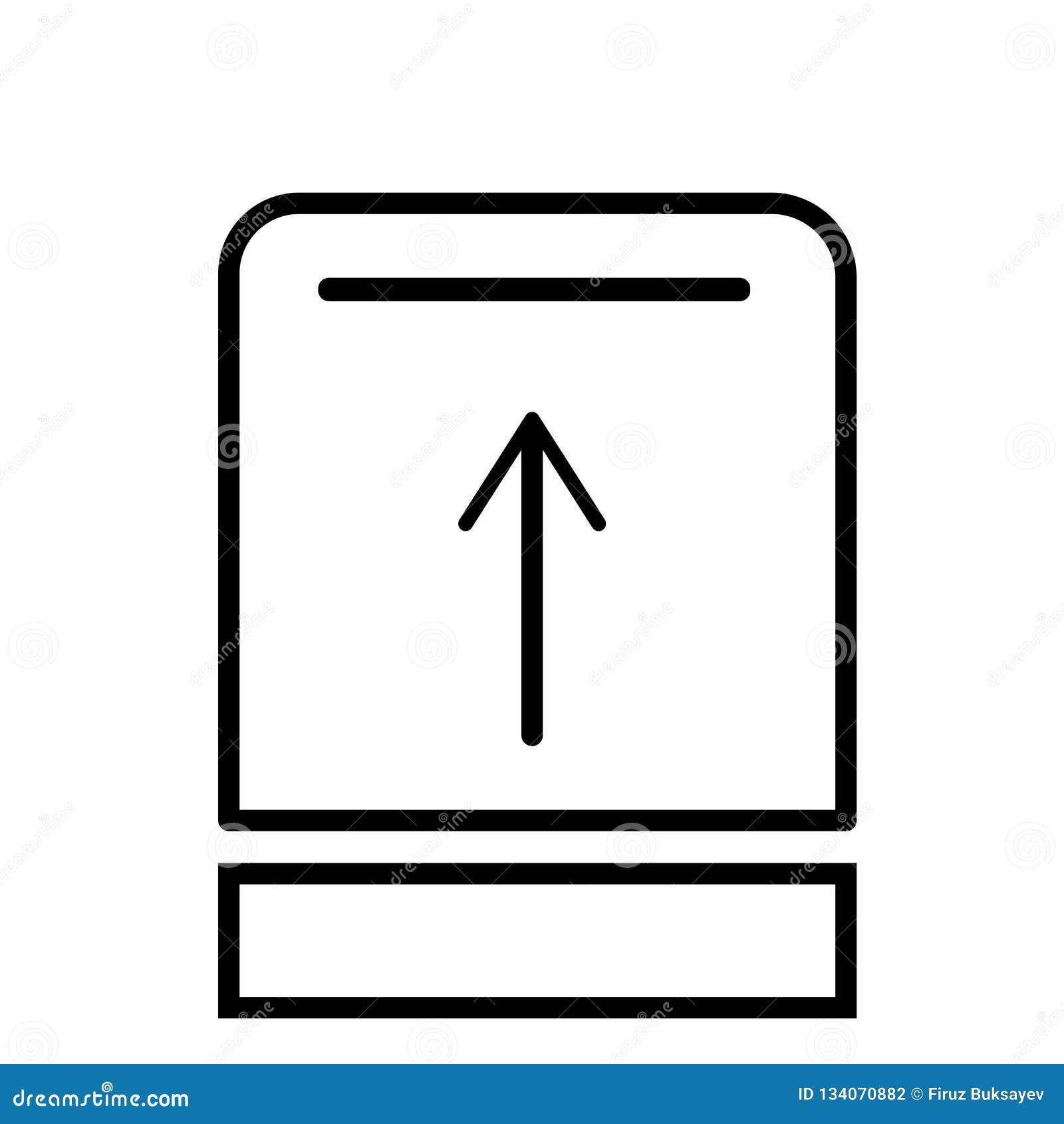 Download Upload Button Icon Vector Sign And Symbol Isolated On ...