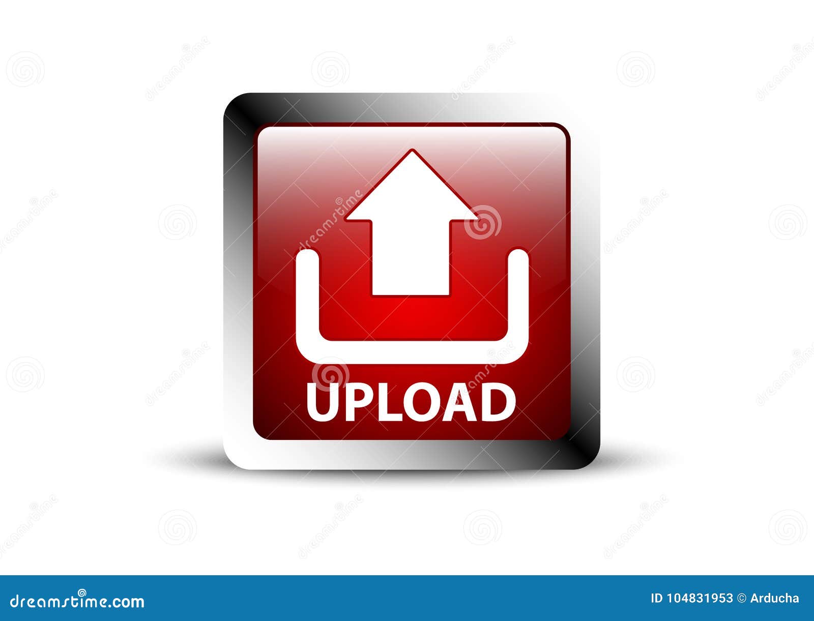 upload icons with buttons background 3d effect