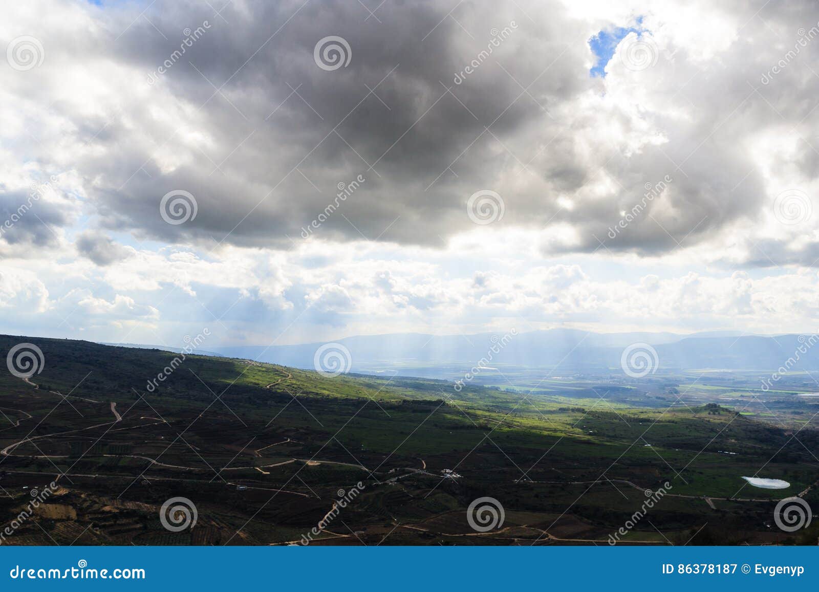 Upper Galilee Mountains Landscape Stock Image Image of color, rural