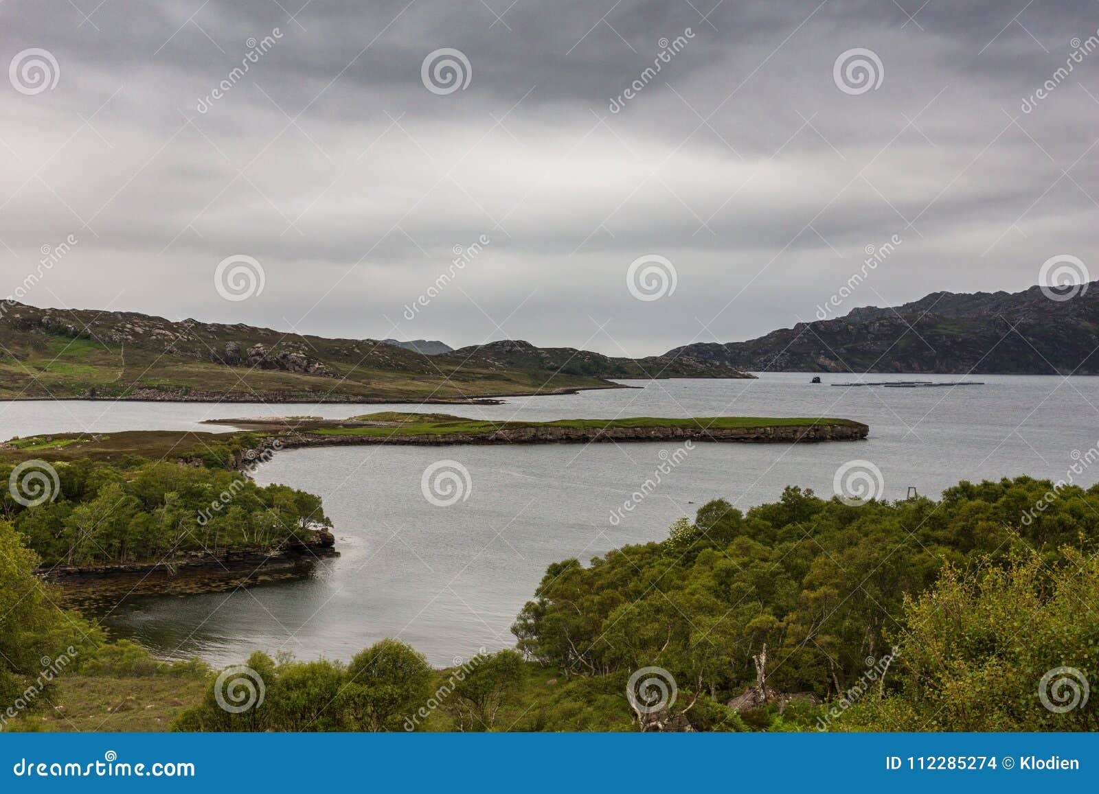 Upper Loch Torriden Near Balgy, Scotland. Stock Photo - Image of ...