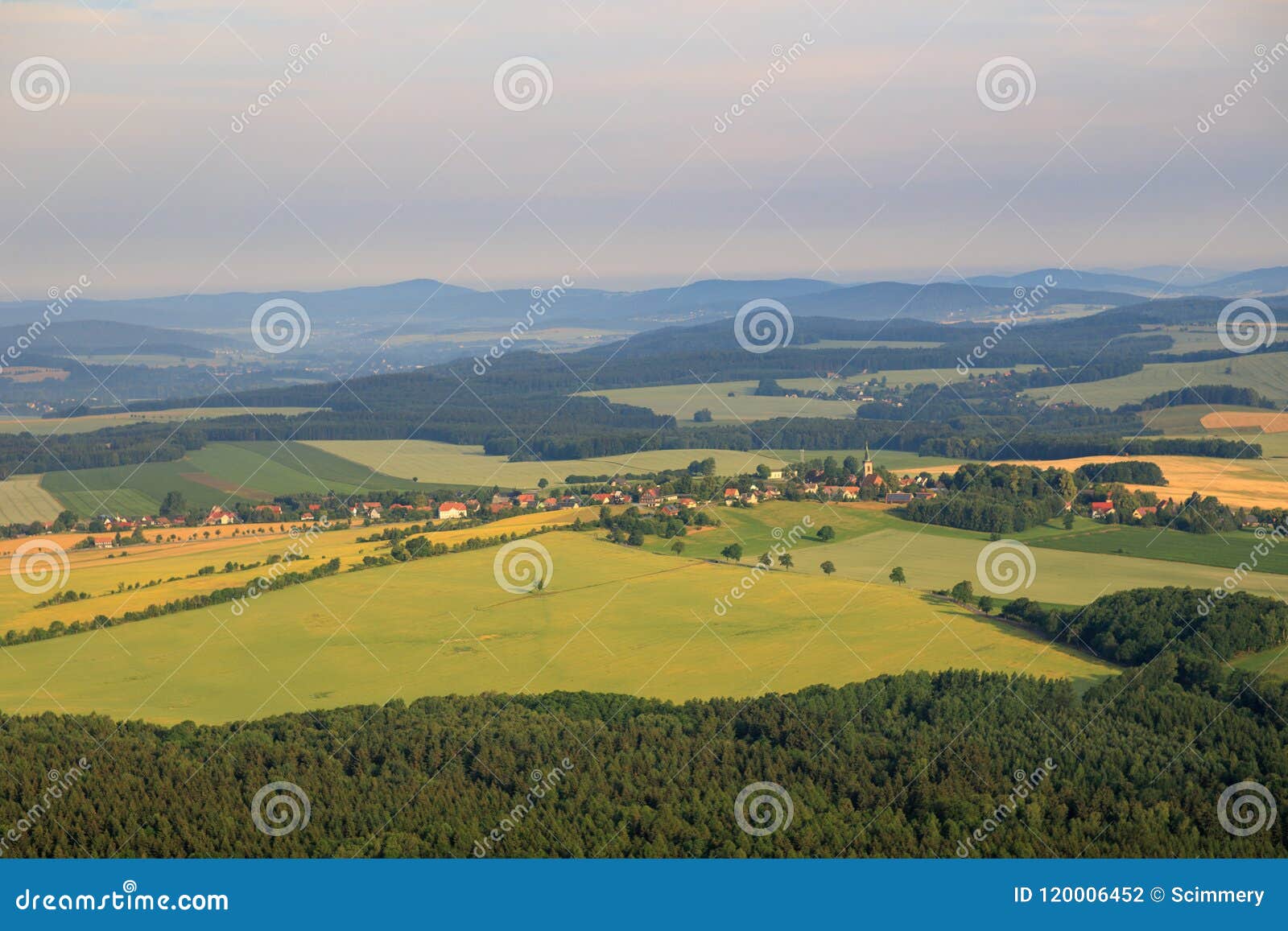 upper lusatia from the air