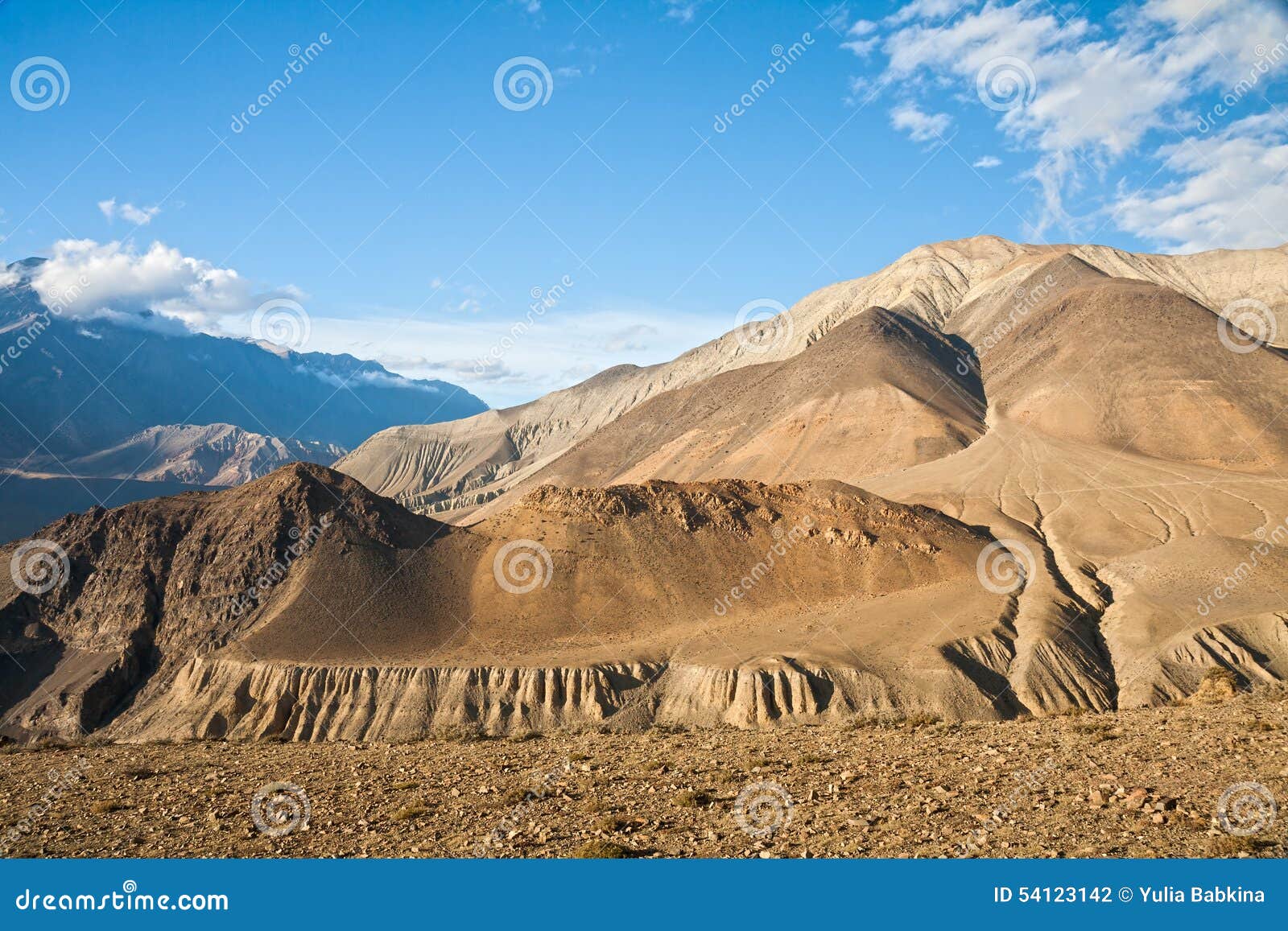 upper mustang mountain landscape, nepal