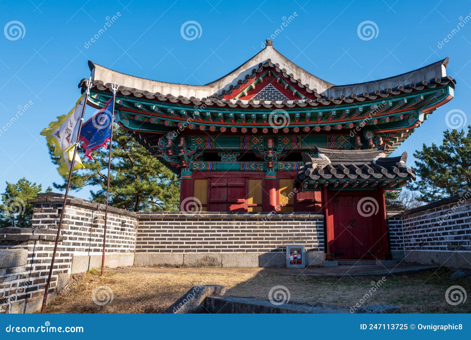 Front View of the Gwangseongbo Fortress, in the Gwangseongbo Fort, Later  Named Anhaeru, Meaning Peaceful Sea, South Korea Stock Photo - Image of  incheon, island: 247113676