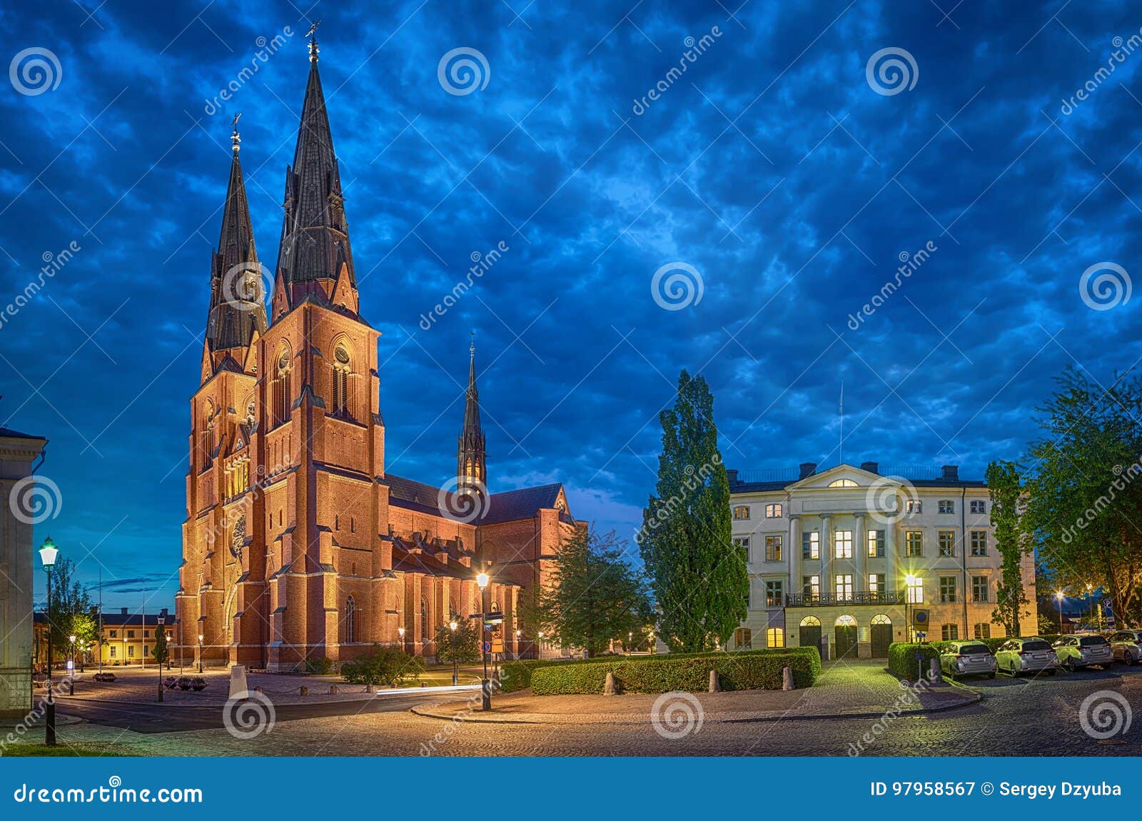 Uppsala Cathedral Uppsala Domkyrka A Cathedral Located In The Centre Of ...