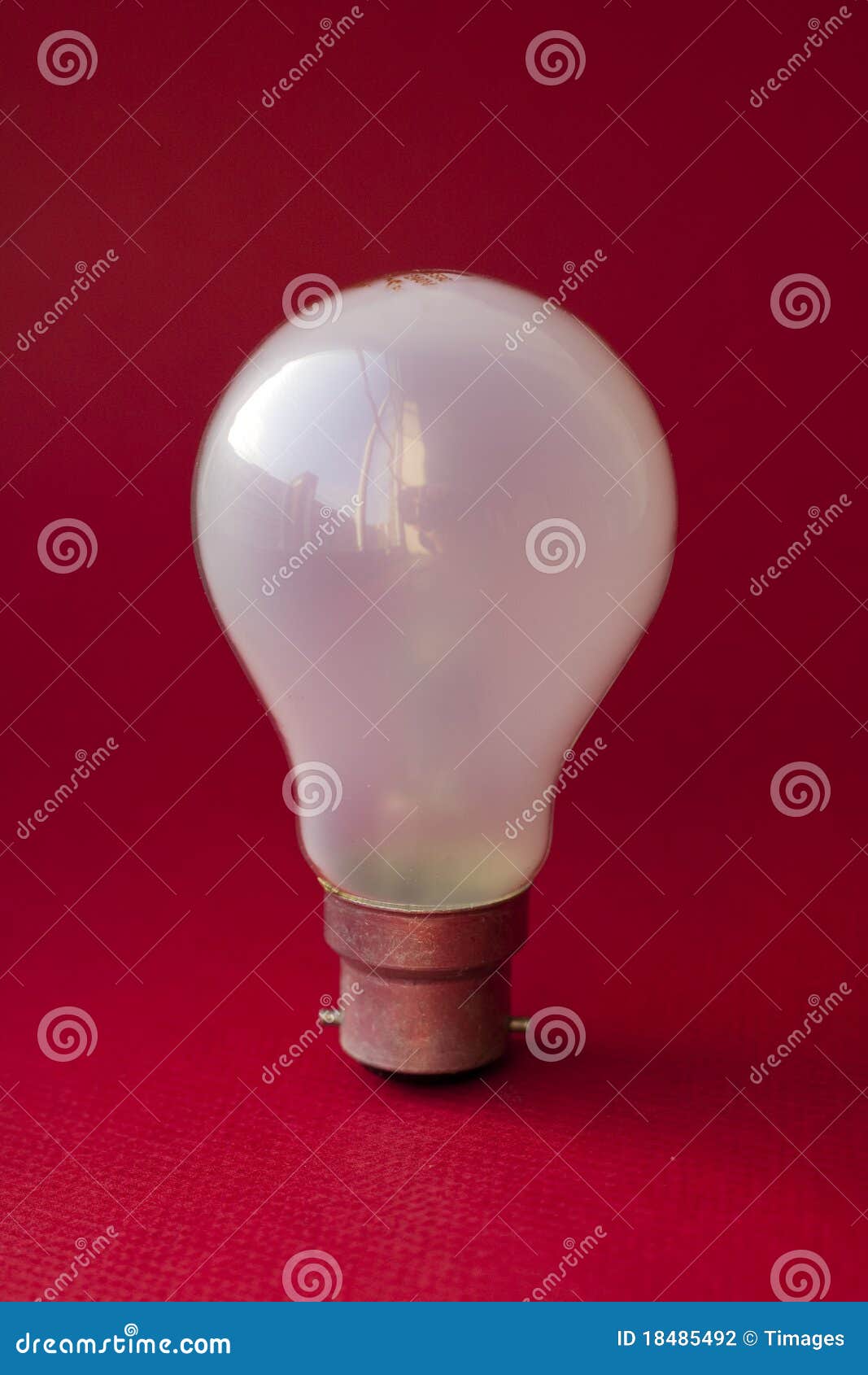 Upright lightbulb stock photo. Image of background, frosted 18485492