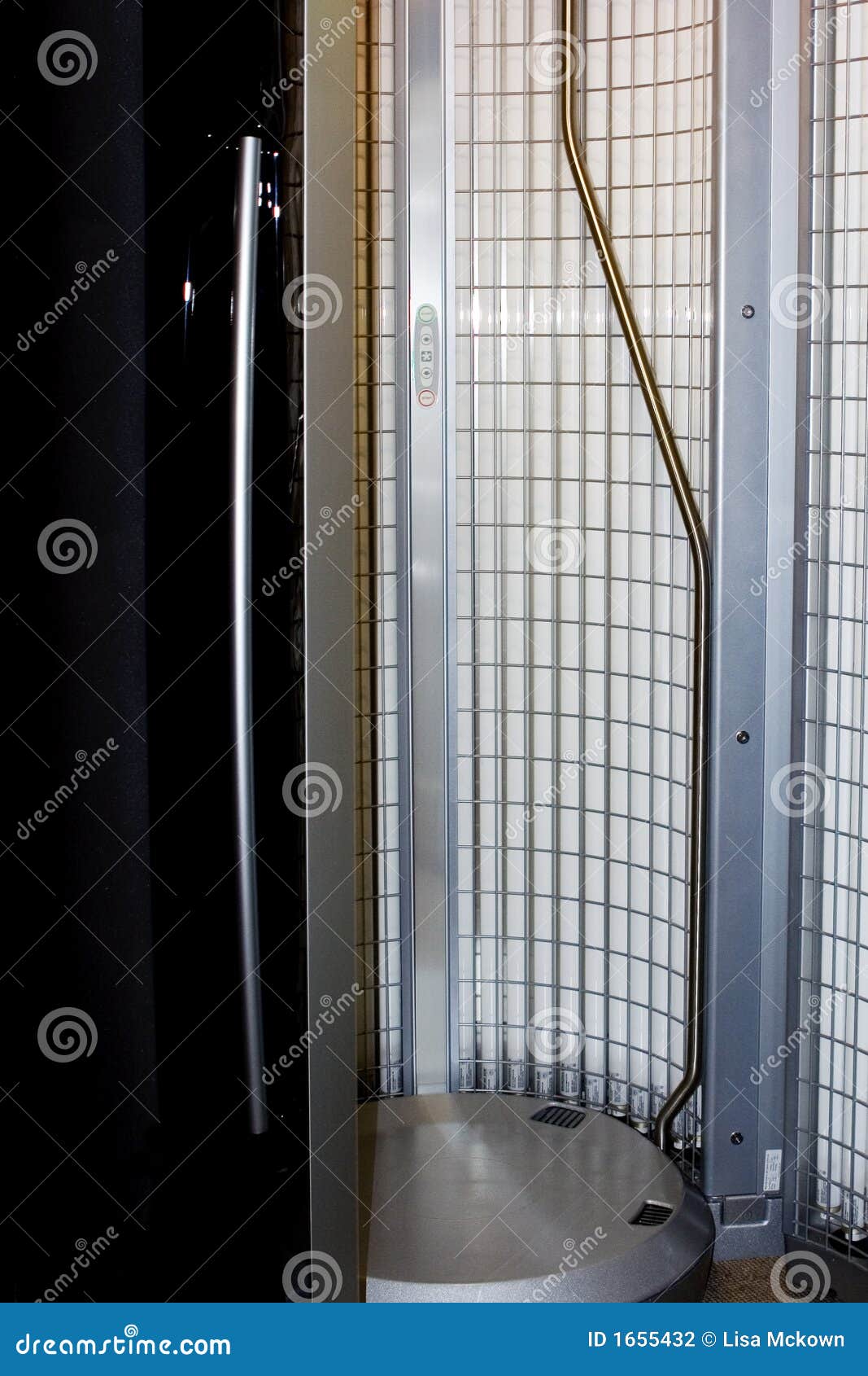 Upright Tanning Bed stock photo. Image of private, brown 1655432