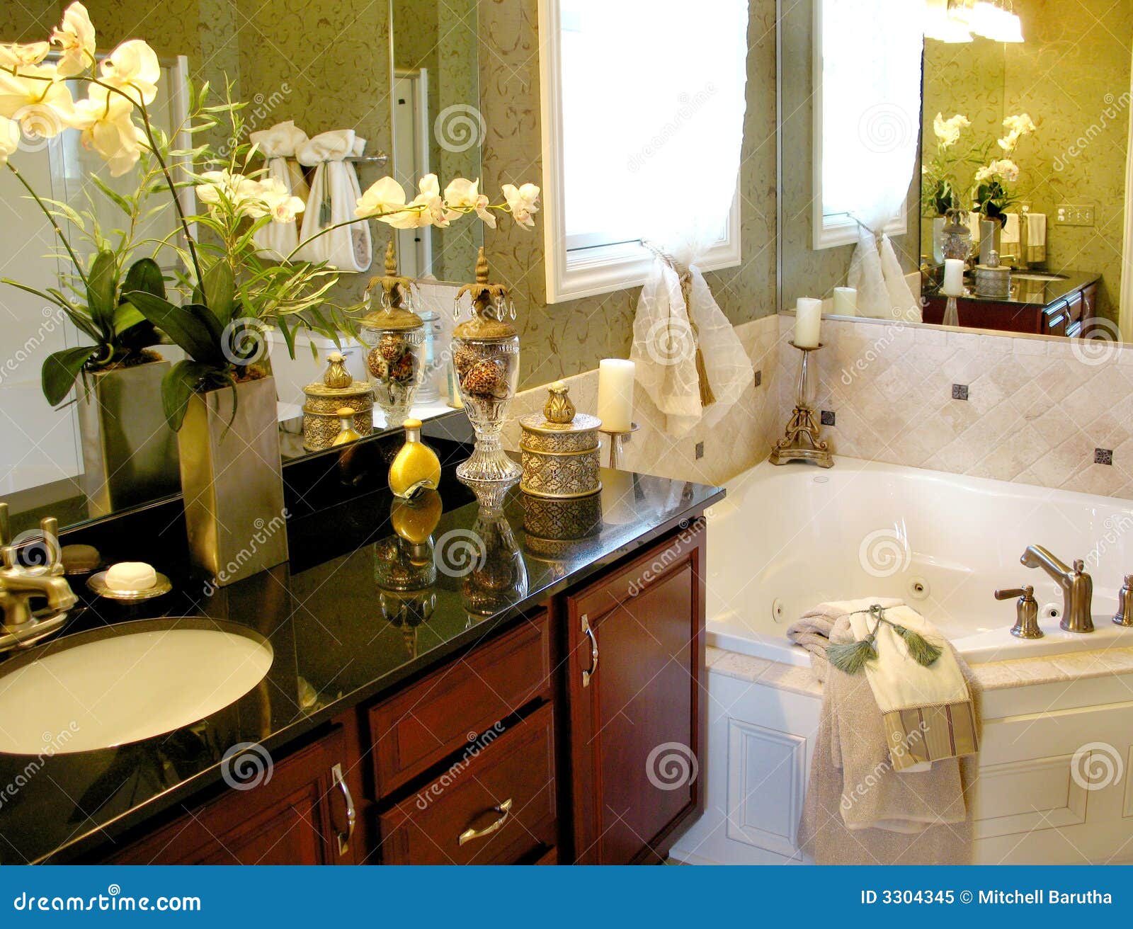 upscale master bathroom