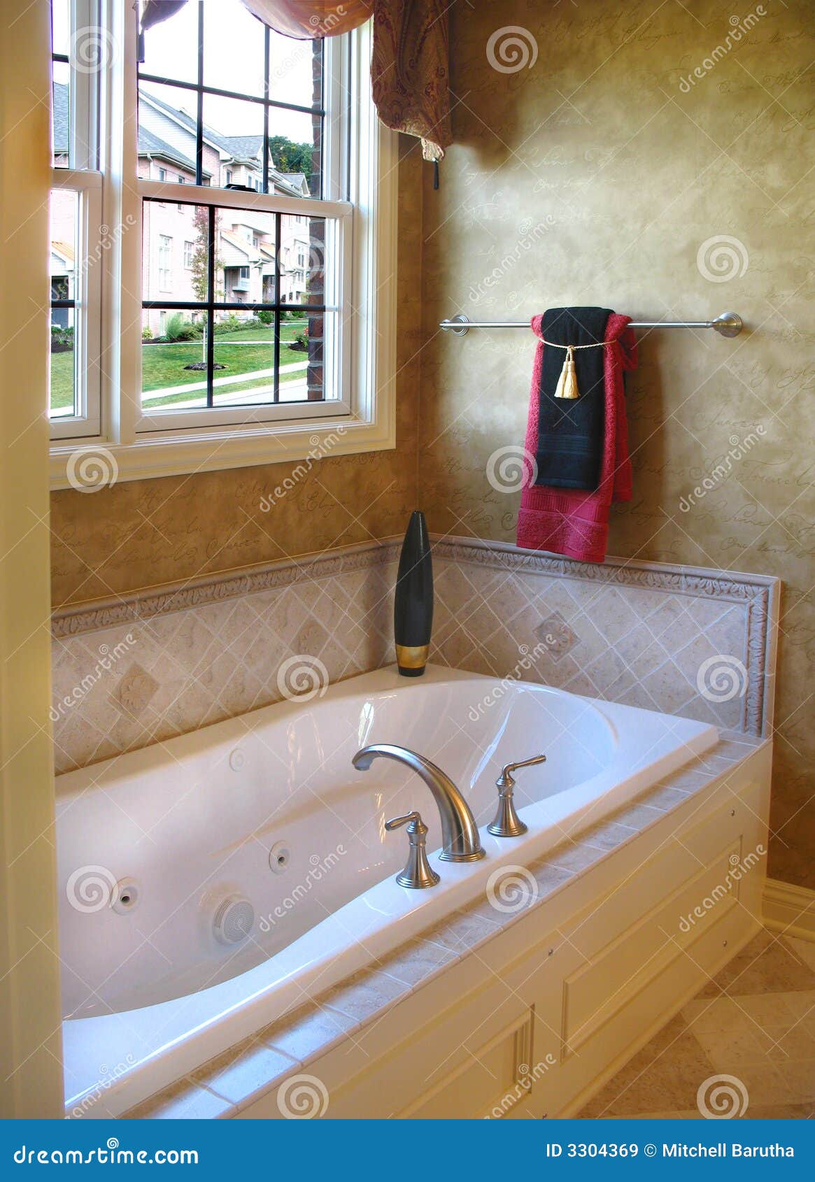 upscale master bathroom