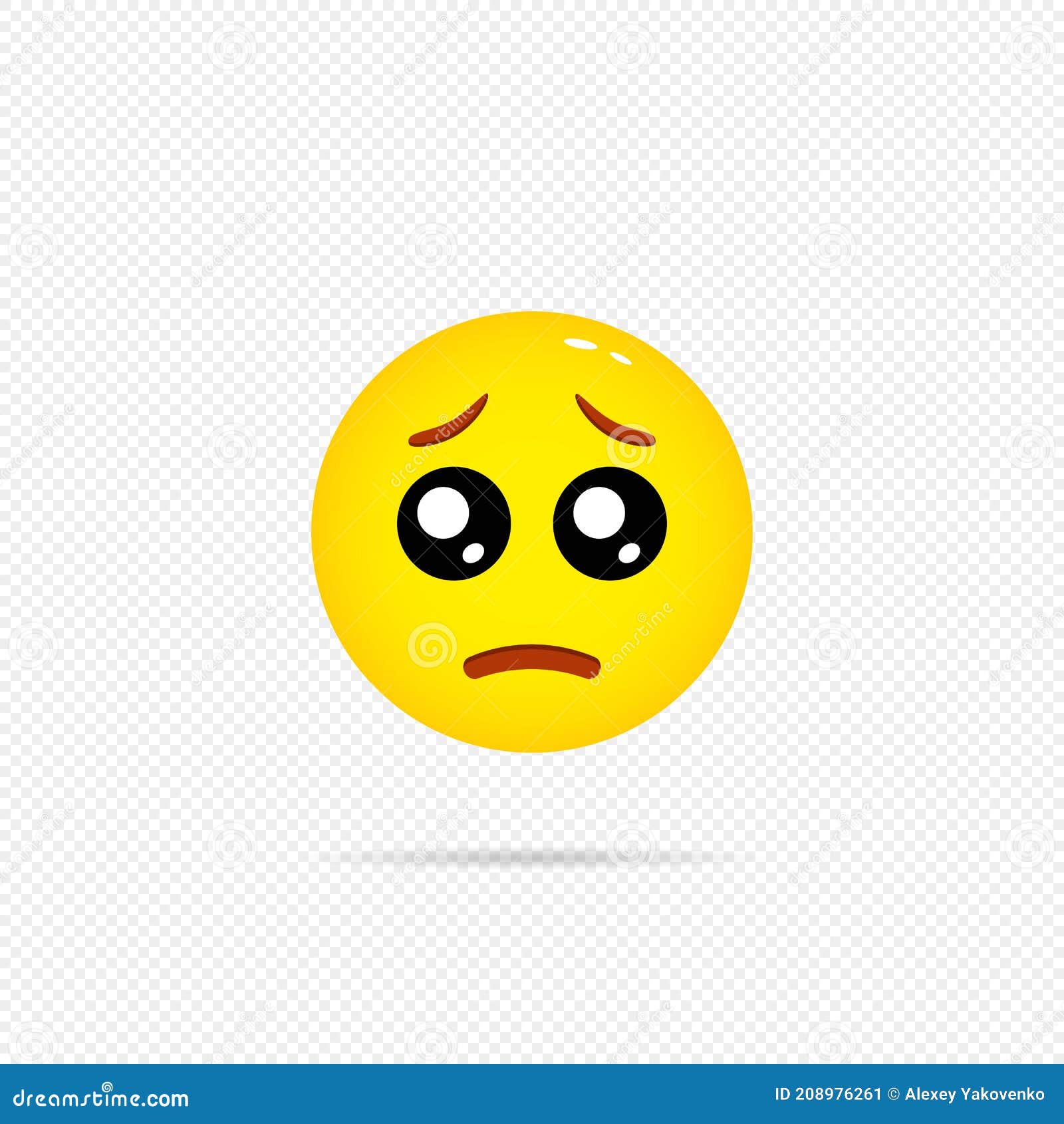 Frightened face emoticon symbol transparent png