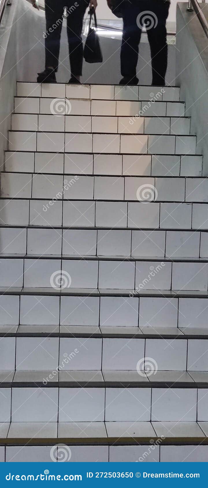Upstairs White in Building University Stock Photo - Image of unive