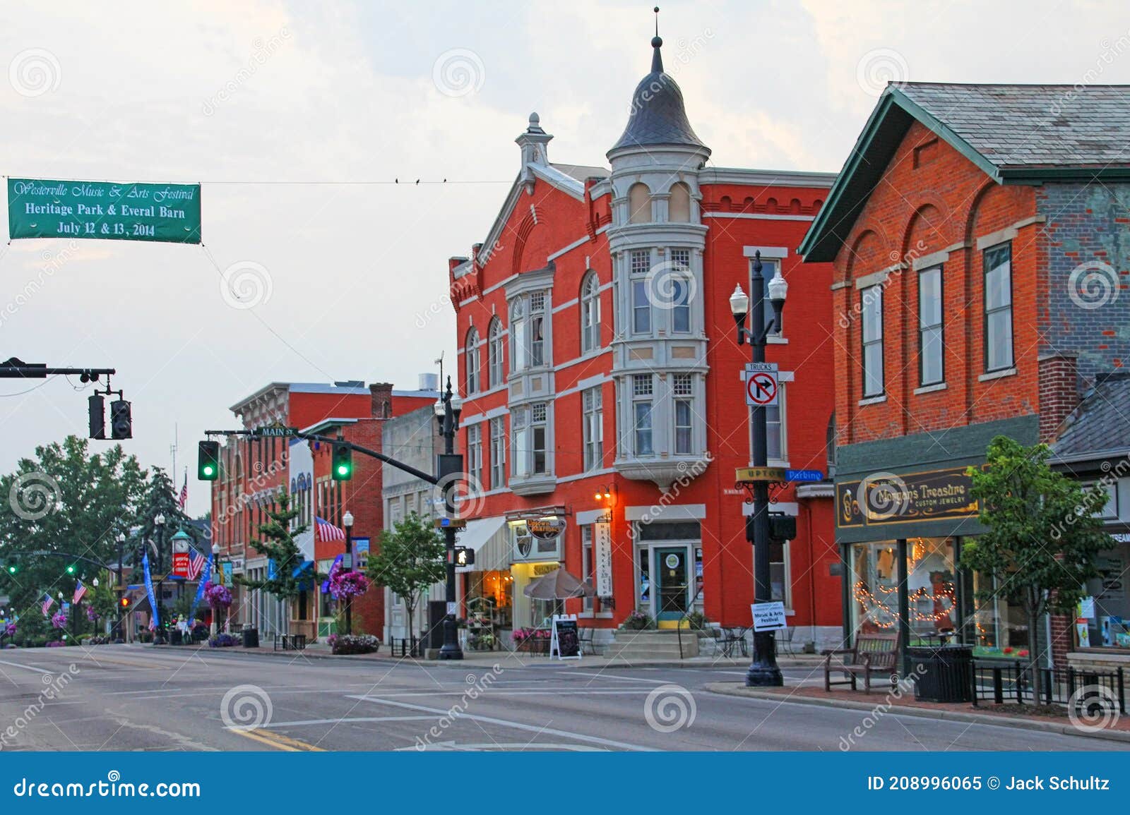 Uptown Westerville Ohio 3269 Editorial Image - Image of city, town