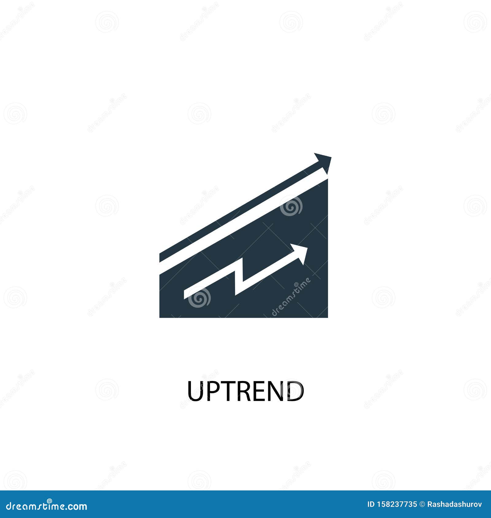 Uptrend Icon. Simple Element Stock Vector Illustration of uptrend