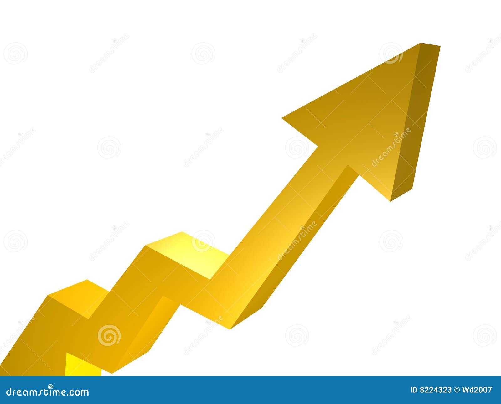 upward trend arrow chart