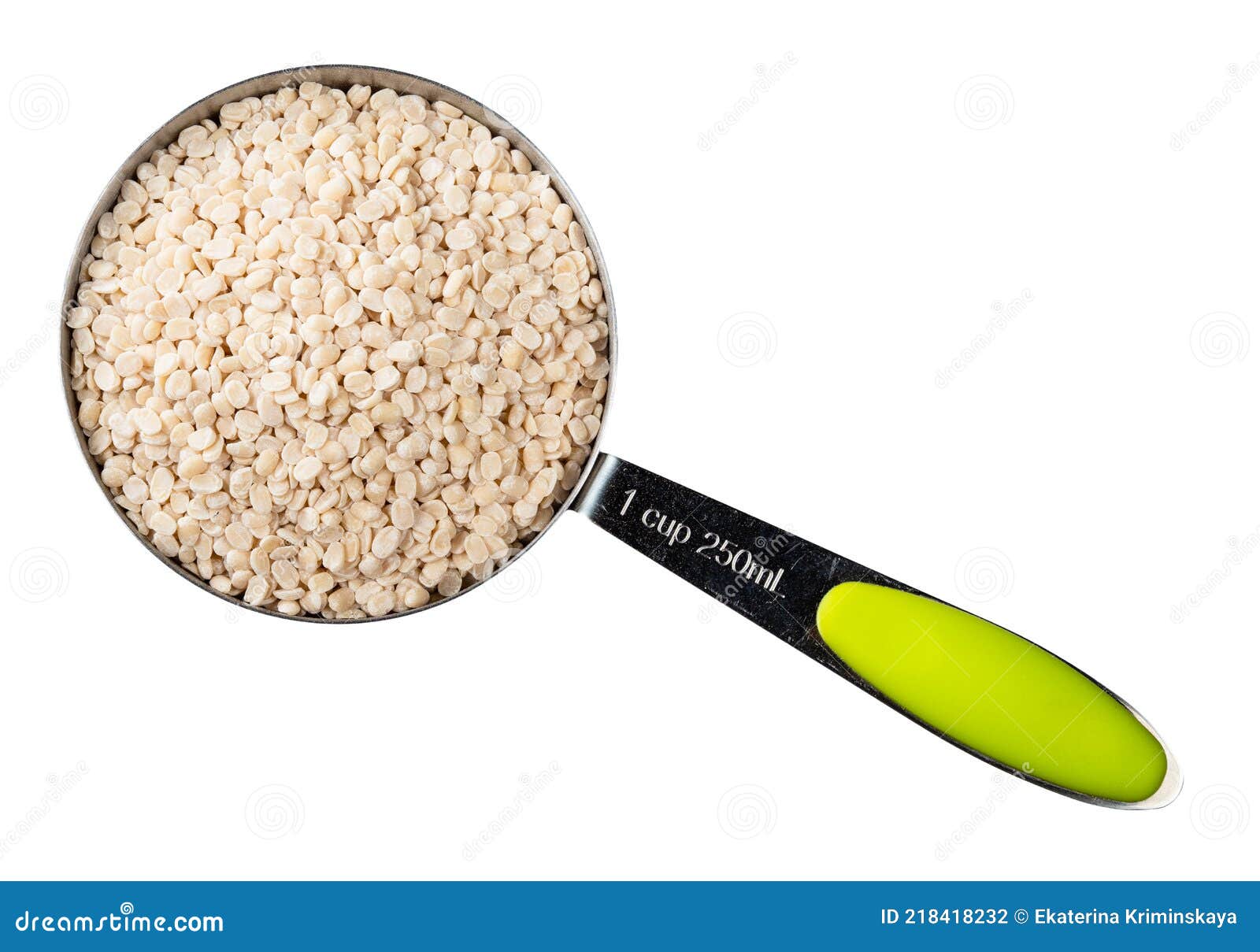 Urad Dal Split Black Gram Beans in Cup Cutout Stock Photo Image of